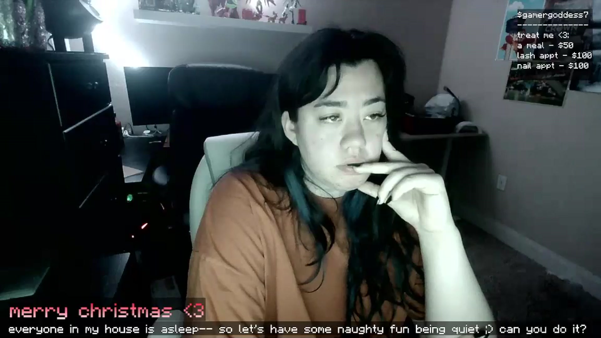 Gallery image thumbnail from gamergoddess7's myfreecams stream on, 12/26/2024, 12:19 image 8 of 20