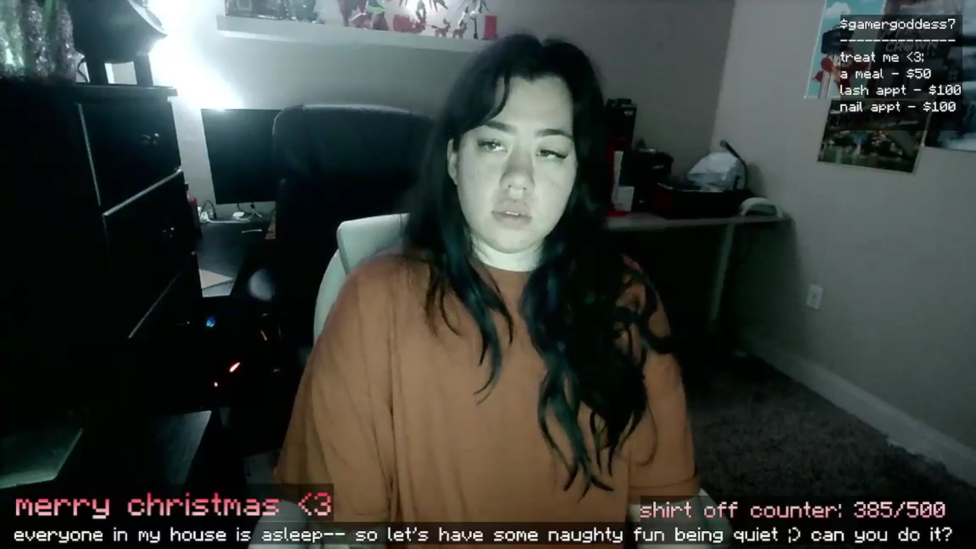 Gallery image thumbnail from gamergoddess7's myfreecams stream on, 12/26/2024, 12:19 image 12 of 20