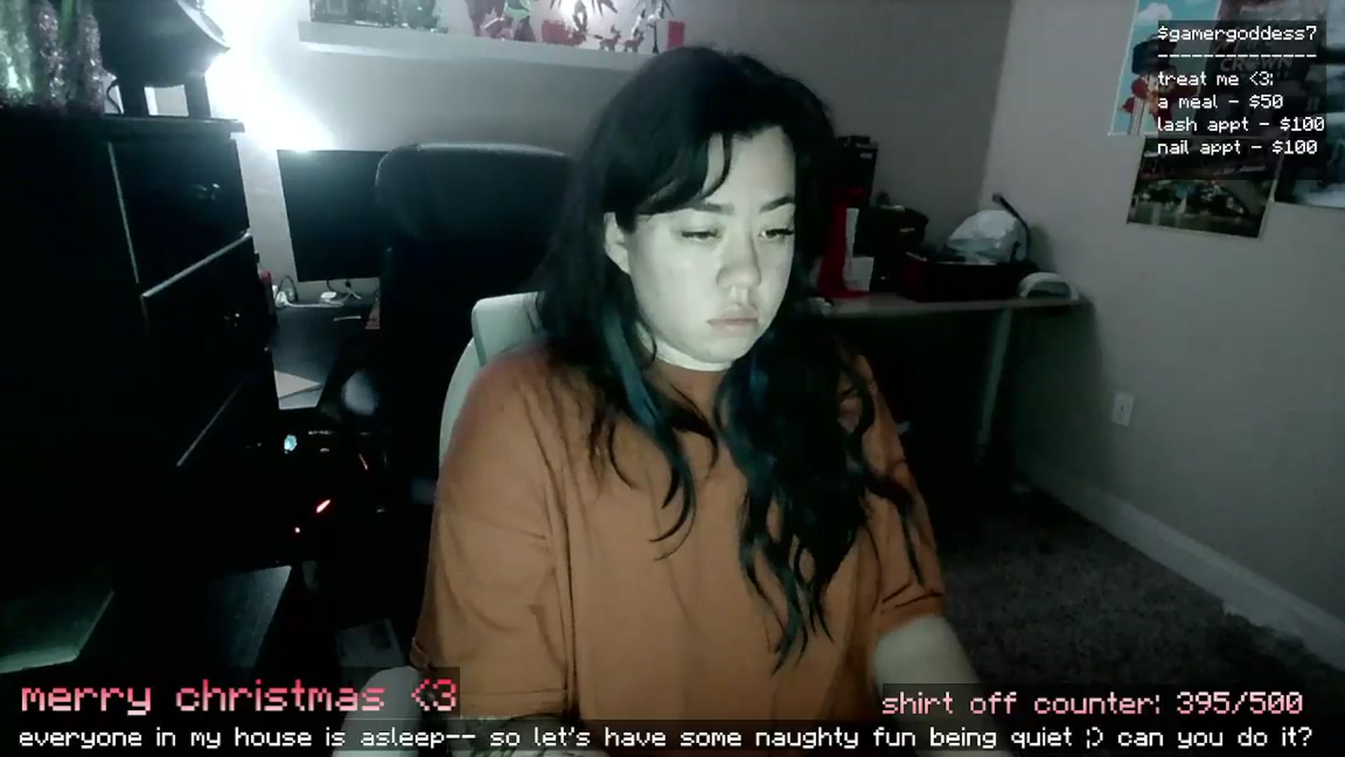 Gallery image thumbnail from gamergoddess7's myfreecams stream on, 12/26/2024, 12:19 image 13 of 20