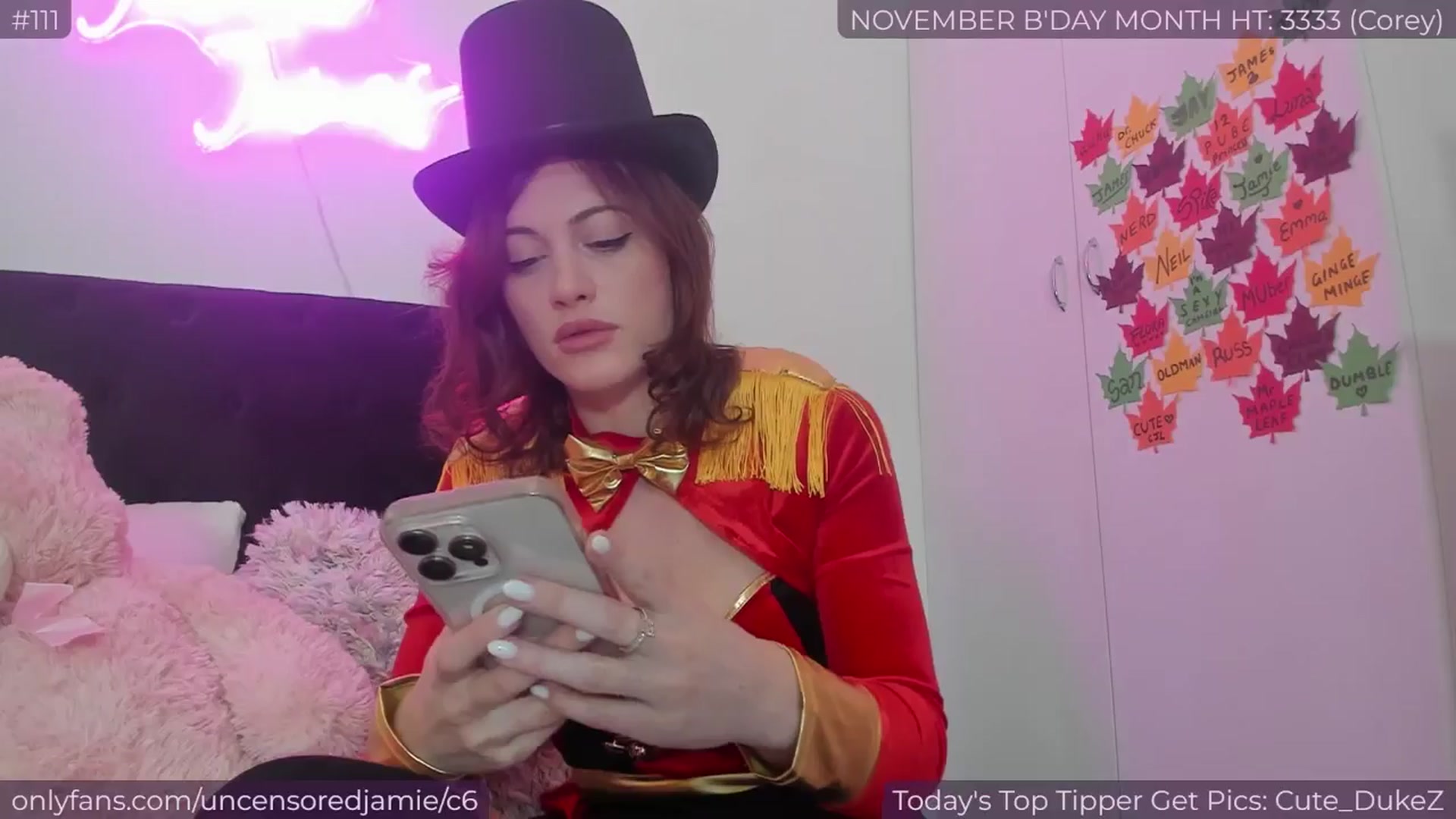 Gallery image thumbnail from jamiejones's myfreecams stream on, 11/13/2025, 15:52 image 20 of 20