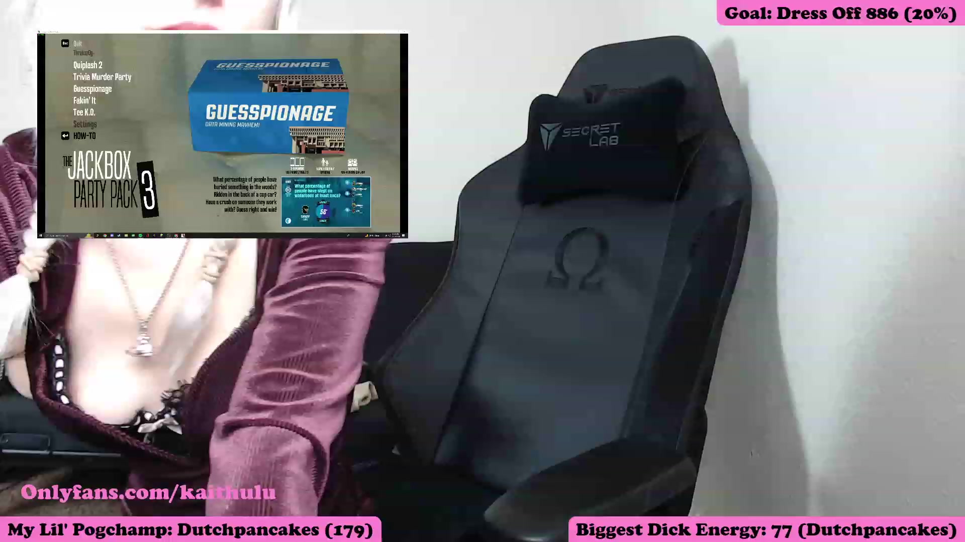 Gallery image thumbnail from kaithulu's myfreecams stream on, 12/17/2022, 08:32 image 14 of 20