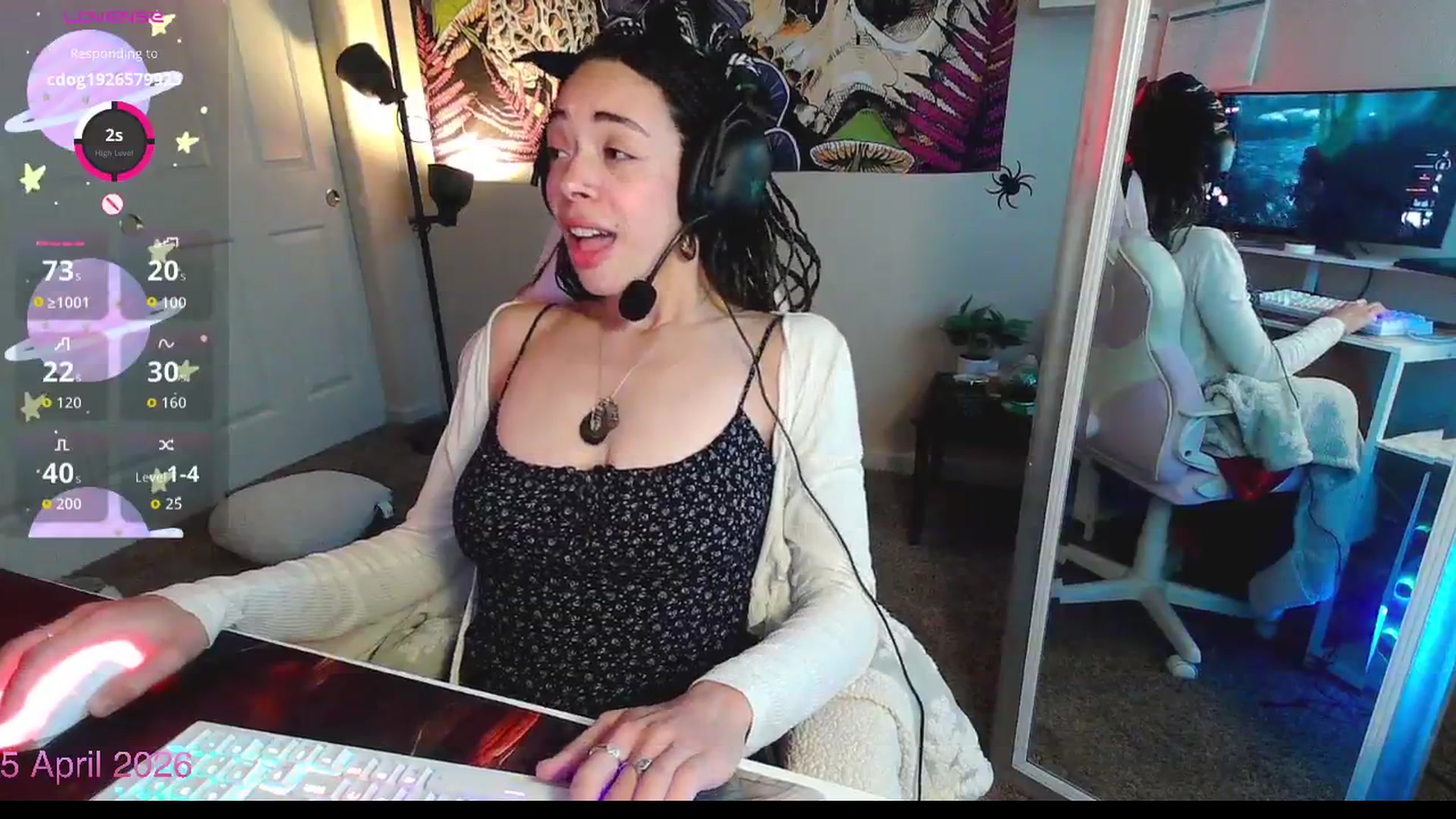 Gallery image thumbnail from kylierose's myfreecams stream on, 04/05/2026, 17:14 image 9 of 20