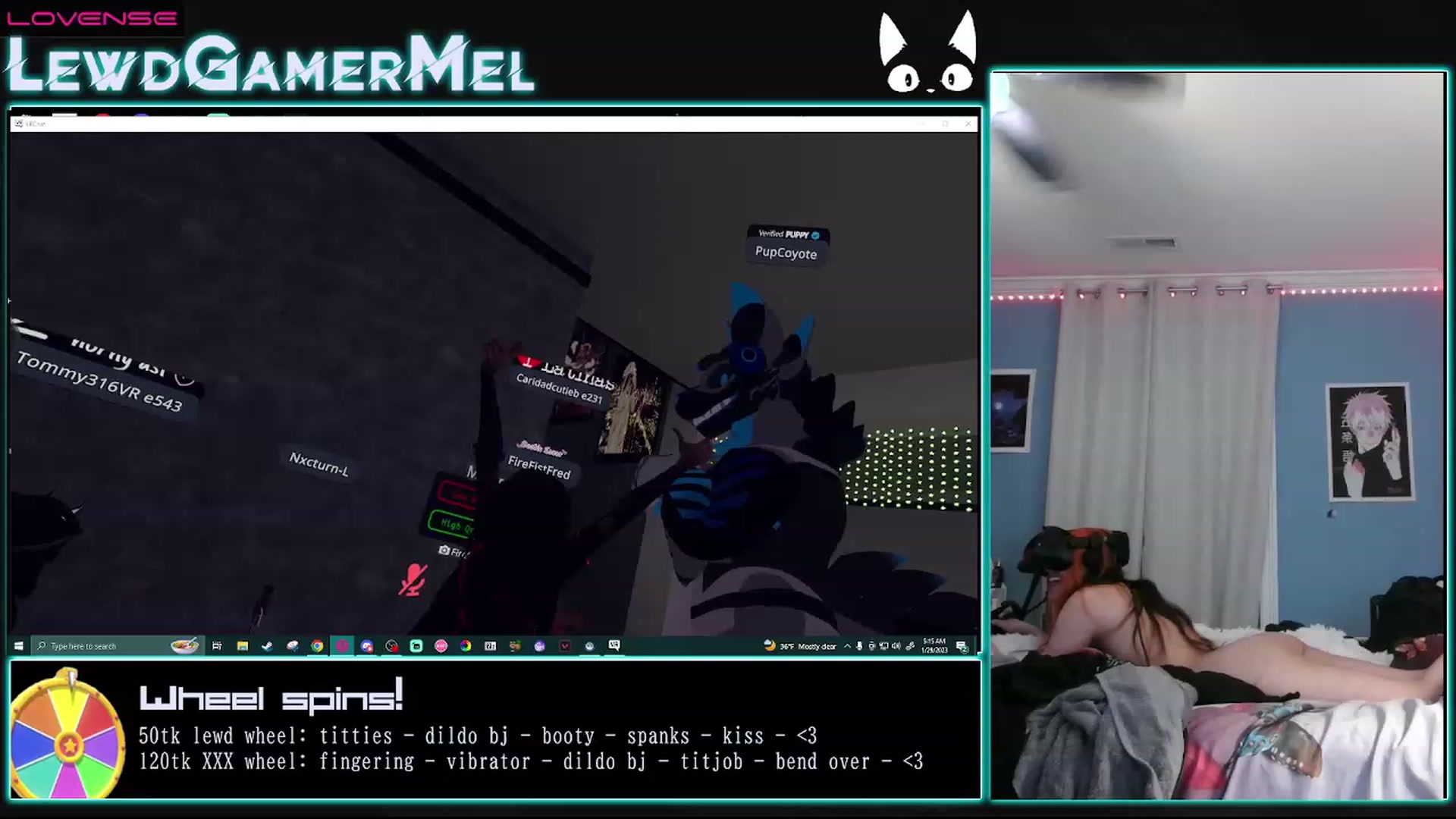 Gallery image thumbnail from lewdgamermel's myfreecams stream on, 01/29/2023, 10:38 image 15 of 20
