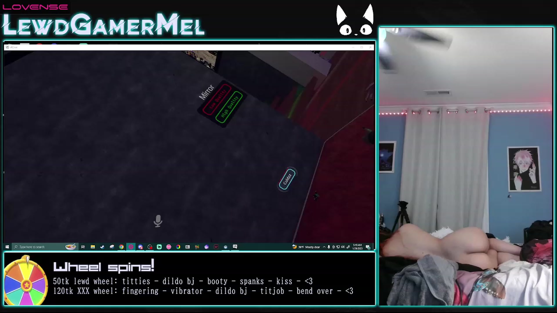 Gallery image thumbnail from lewdgamermel's myfreecams stream on, 01/29/2023, 10:38 image 16 of 20