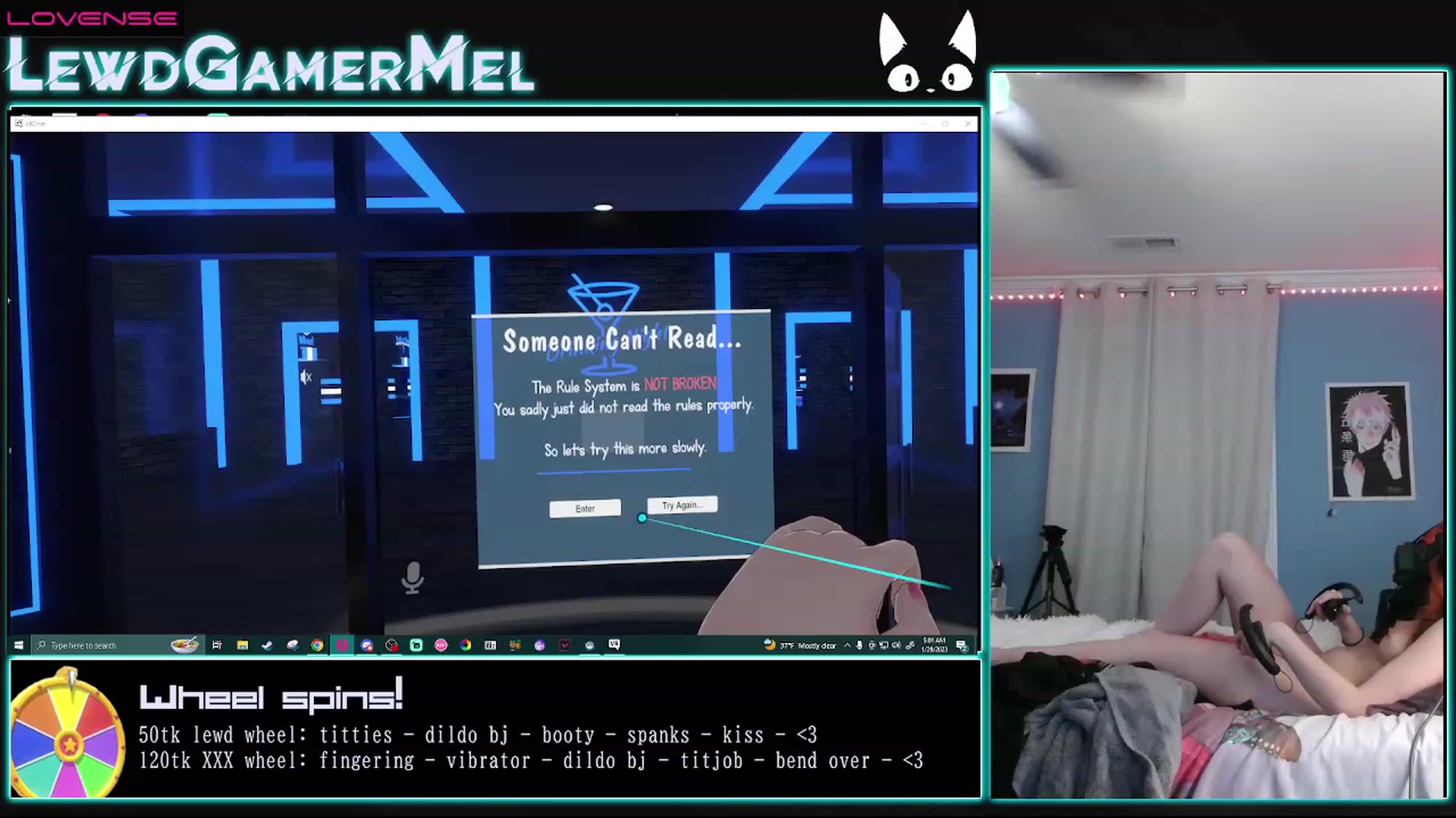 Gallery image thumbnail from lewdgamermel's myfreecams stream on, 01/29/2023, 10:38 image 11 of 20