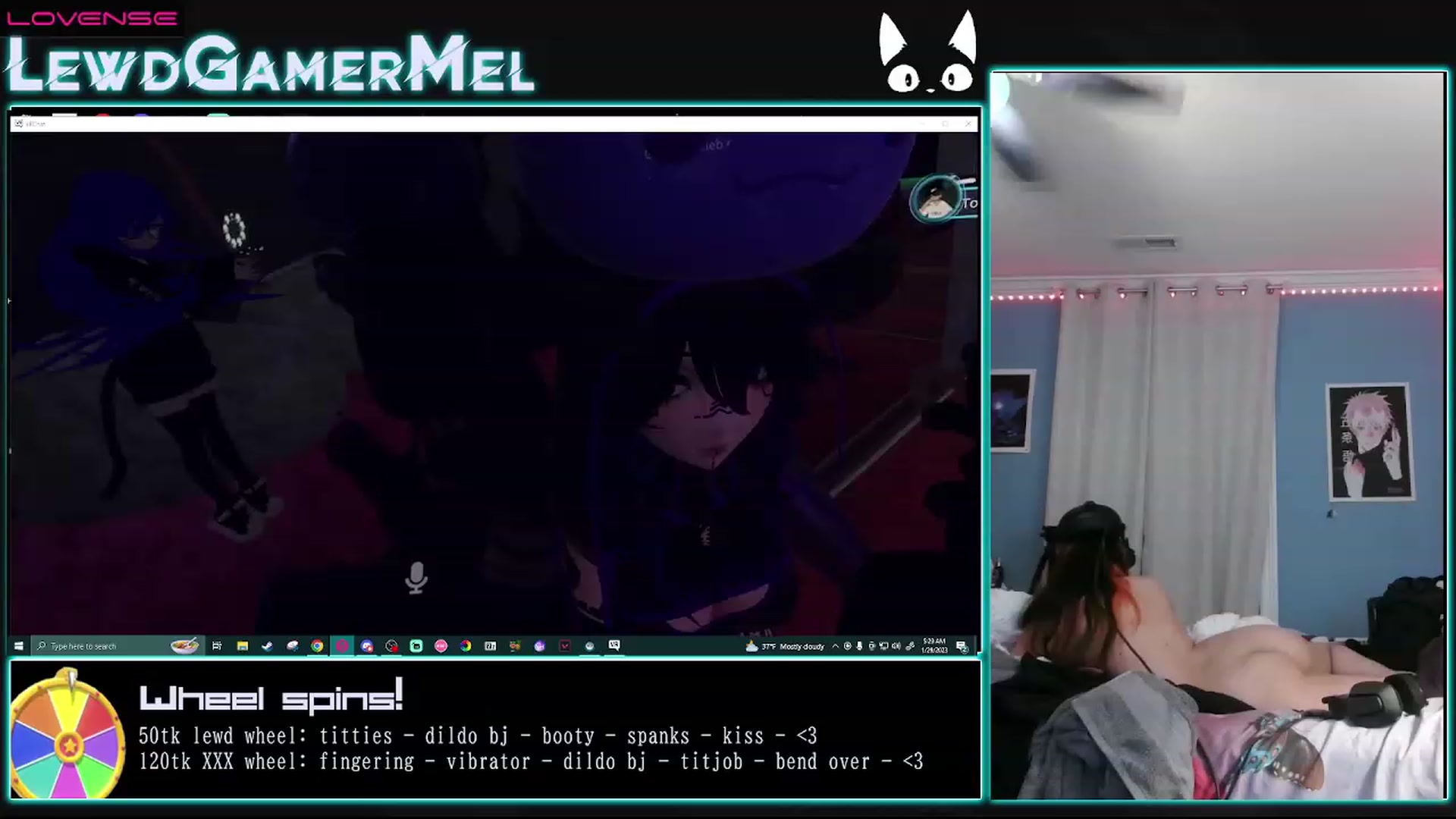 Gallery image thumbnail from lewdgamermel's myfreecams stream on, 01/29/2023, 10:38 image 19 of 20