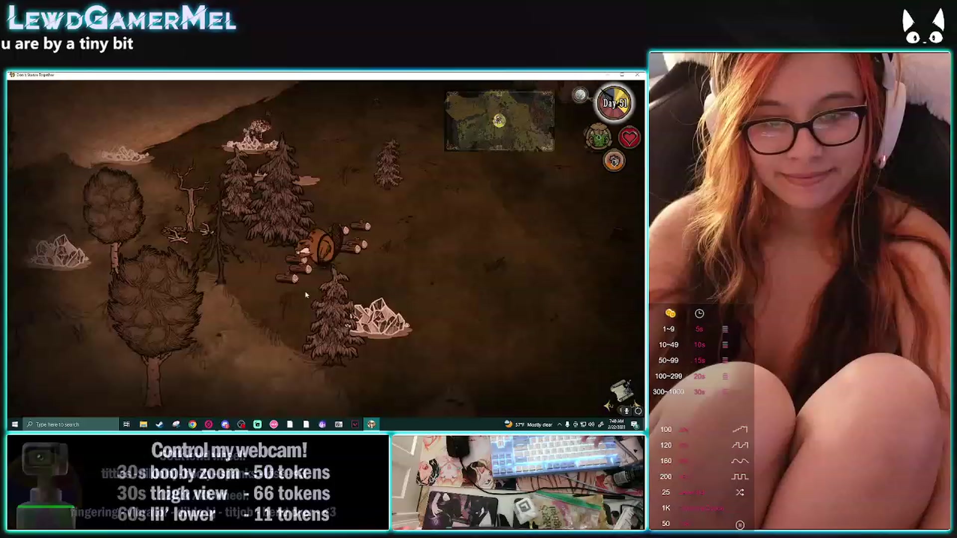Gallery image thumbnail from lewdgamermel's myfreecams stream on, 02/22/2023, 12:54 image 18 of 20