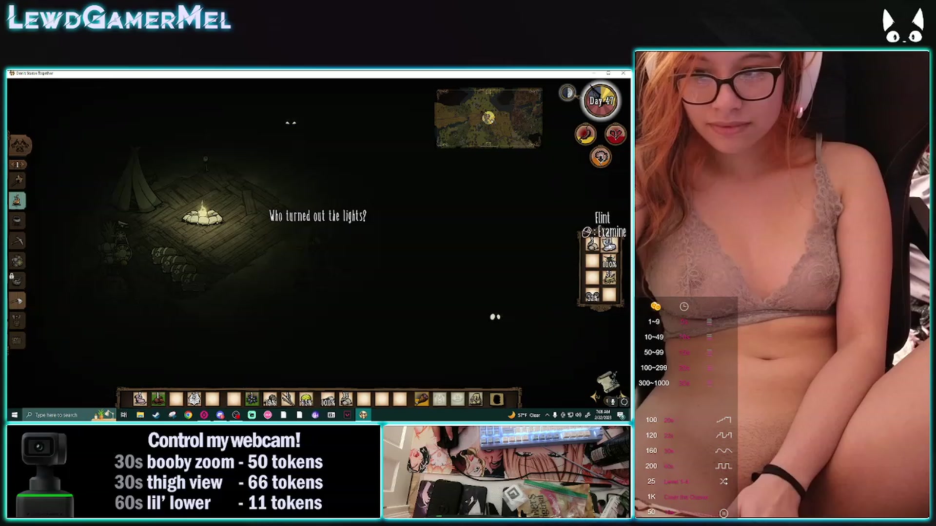 Gallery image thumbnail from lewdgamermel's myfreecams stream on, 02/22/2023, 12:54 image 9 of 20