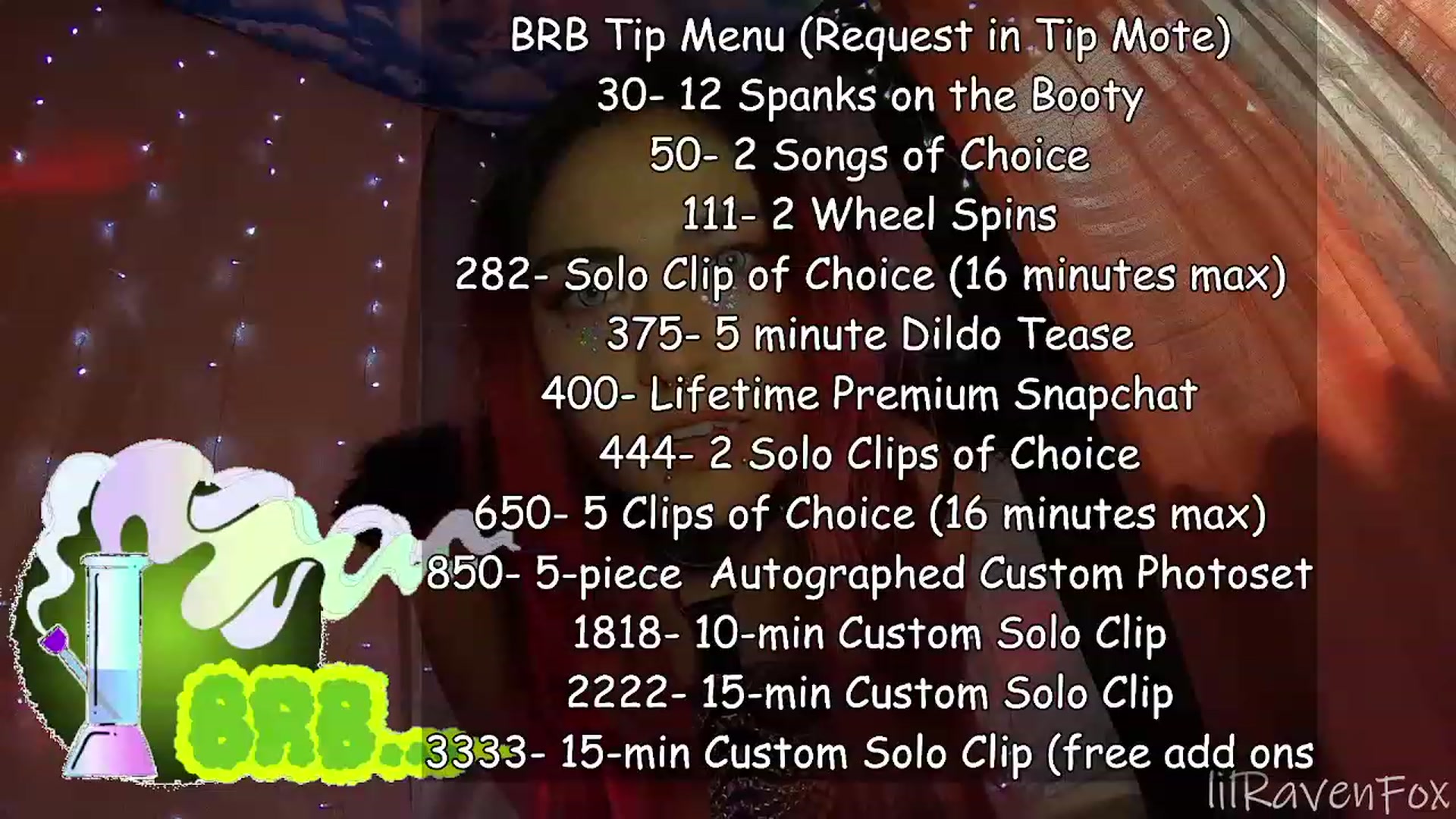 Gallery image thumbnail from lilRavenFox's myfreecams stream on, 05/03/2023, 20:40 image 17 of 20