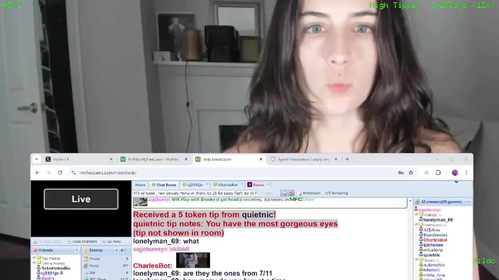 Gallery image thumbnail from sagebunny1's myfreecams stream on, 01/09/2025, 07:20 image 4 of 20