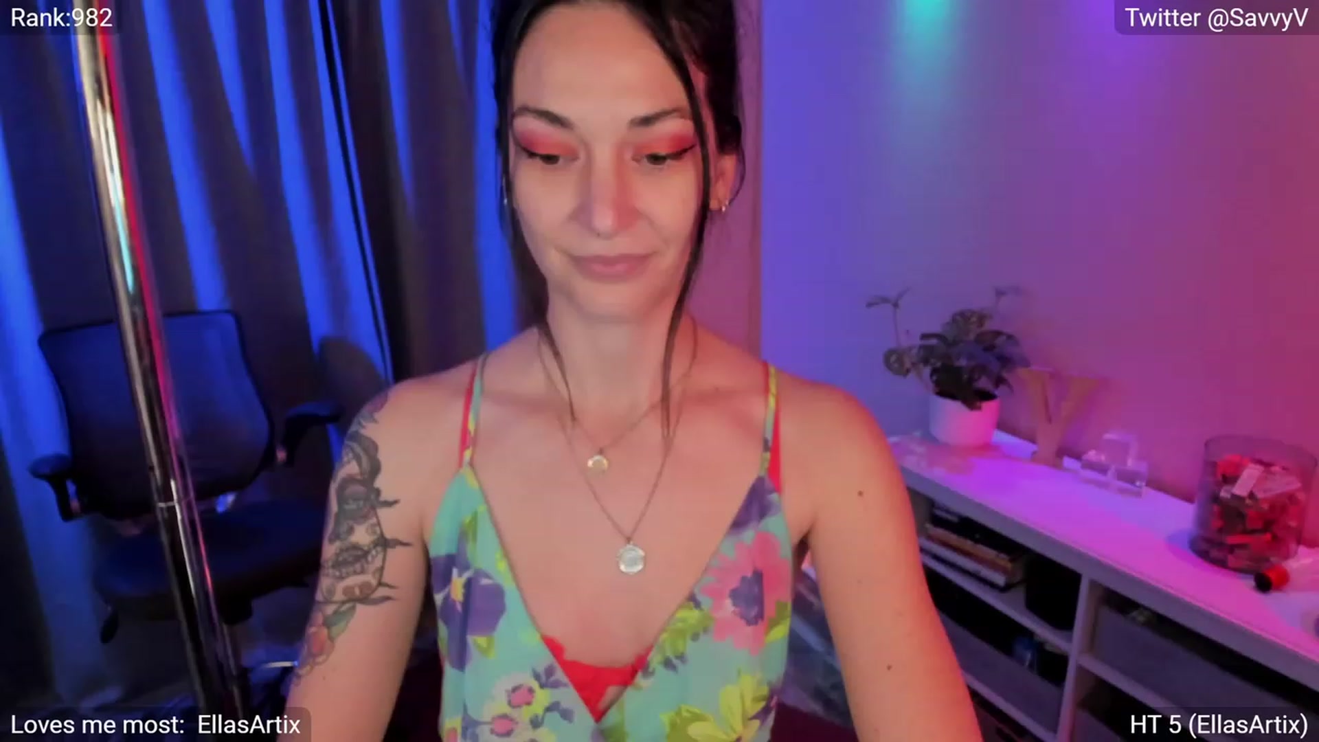 Gallery image thumbnail from savvyv's myfreecams stream on, 02/06/2023, 05:50 image 1 of 20