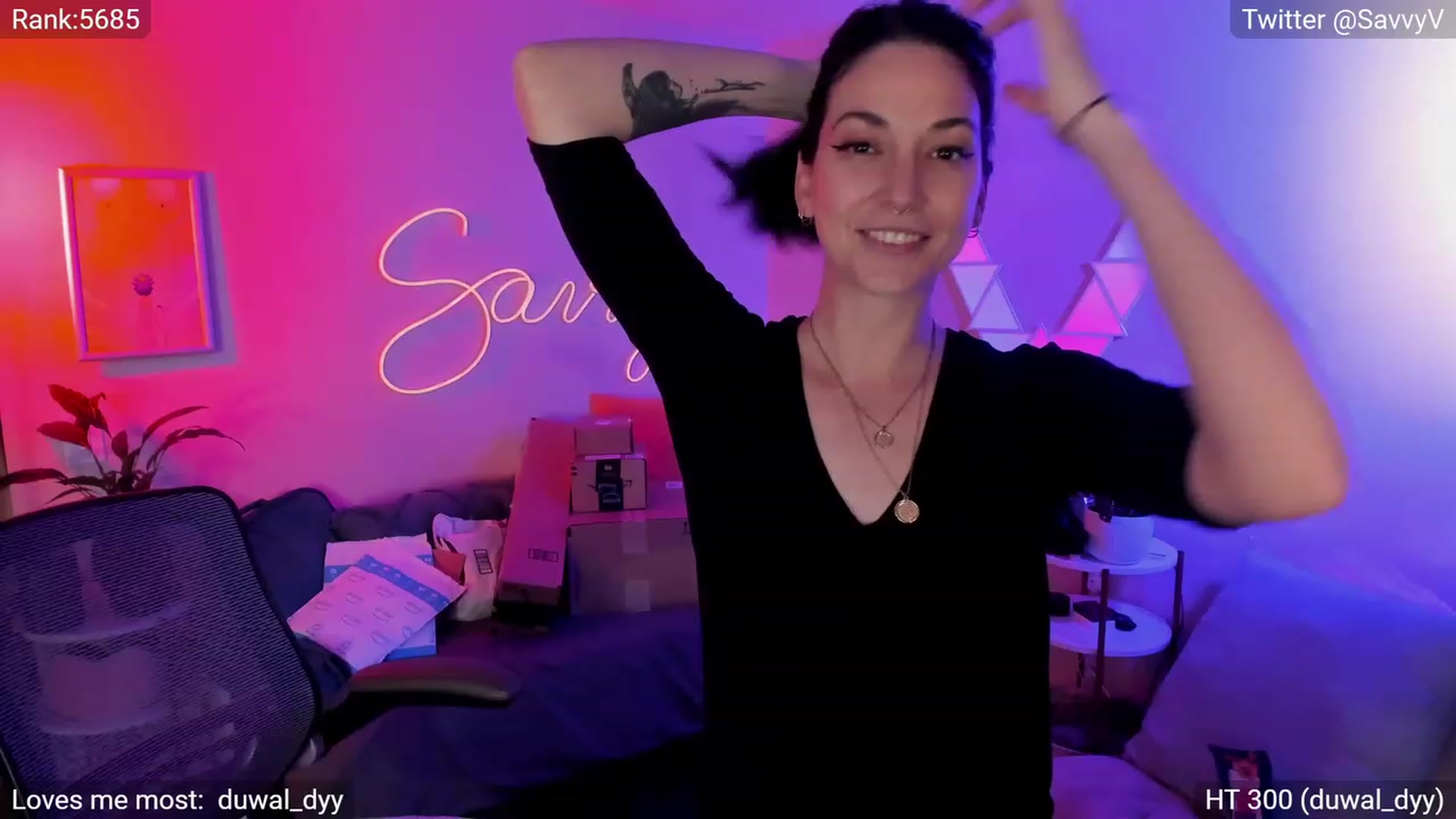 Gallery image thumbnail from savvyv's myfreecams stream on, 03/07/2023, 06:50 image 7 of 20