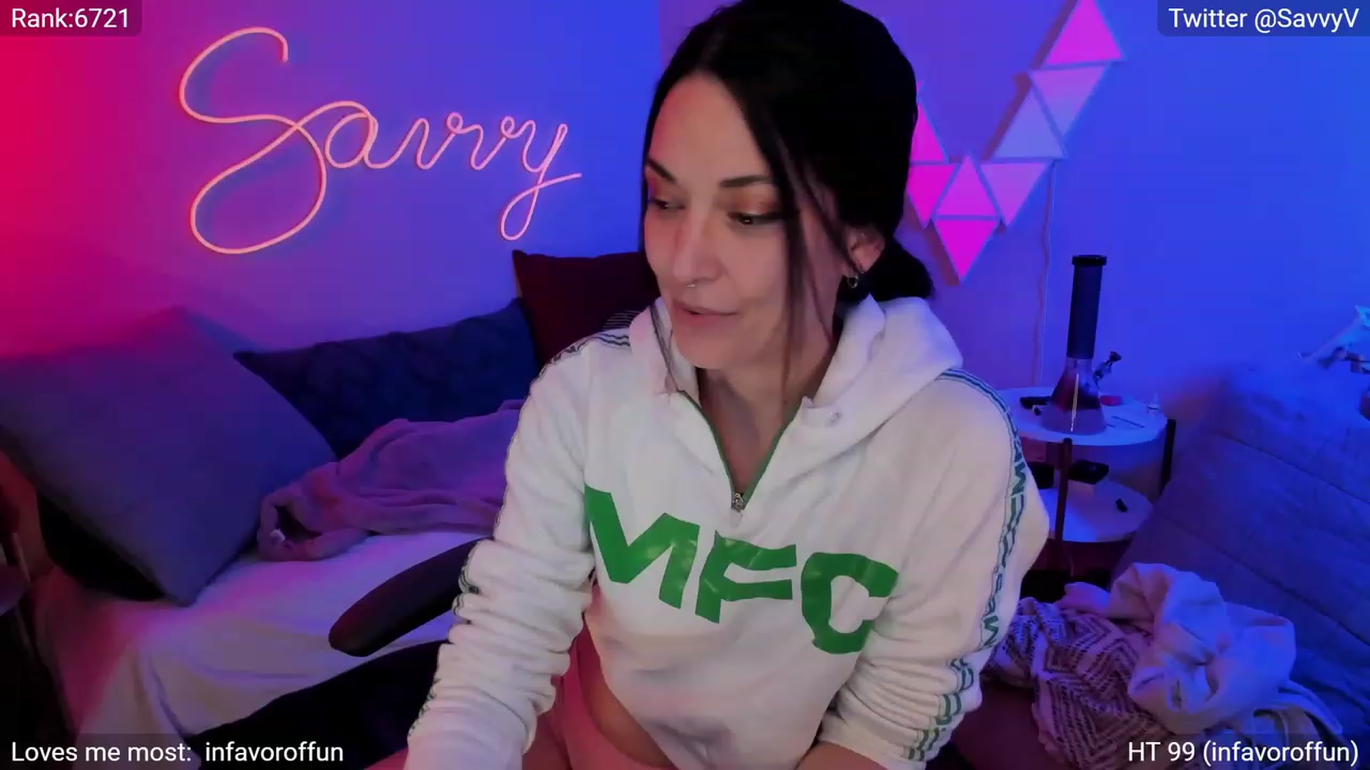 Gallery image thumbnail from savvyv's myfreecams stream on, 03/12/2023, 06:50 image 5 of 20