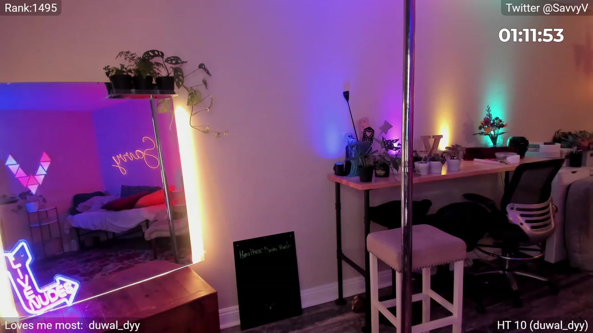 Gallery image thumbnail from savvyv's myfreecams stream on, 05/19/2023, 05:09 image 6 of 20