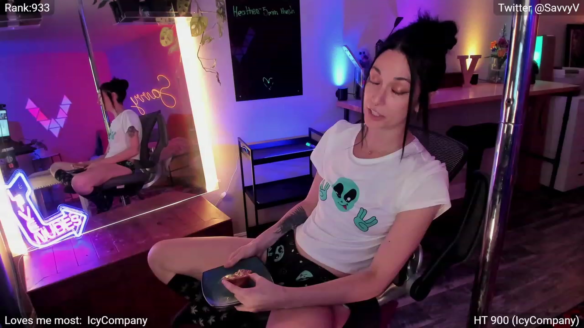 Gallery image thumbnail from savvyv's myfreecams stream on, 06/02/2023, 06:44 image 1 of 20