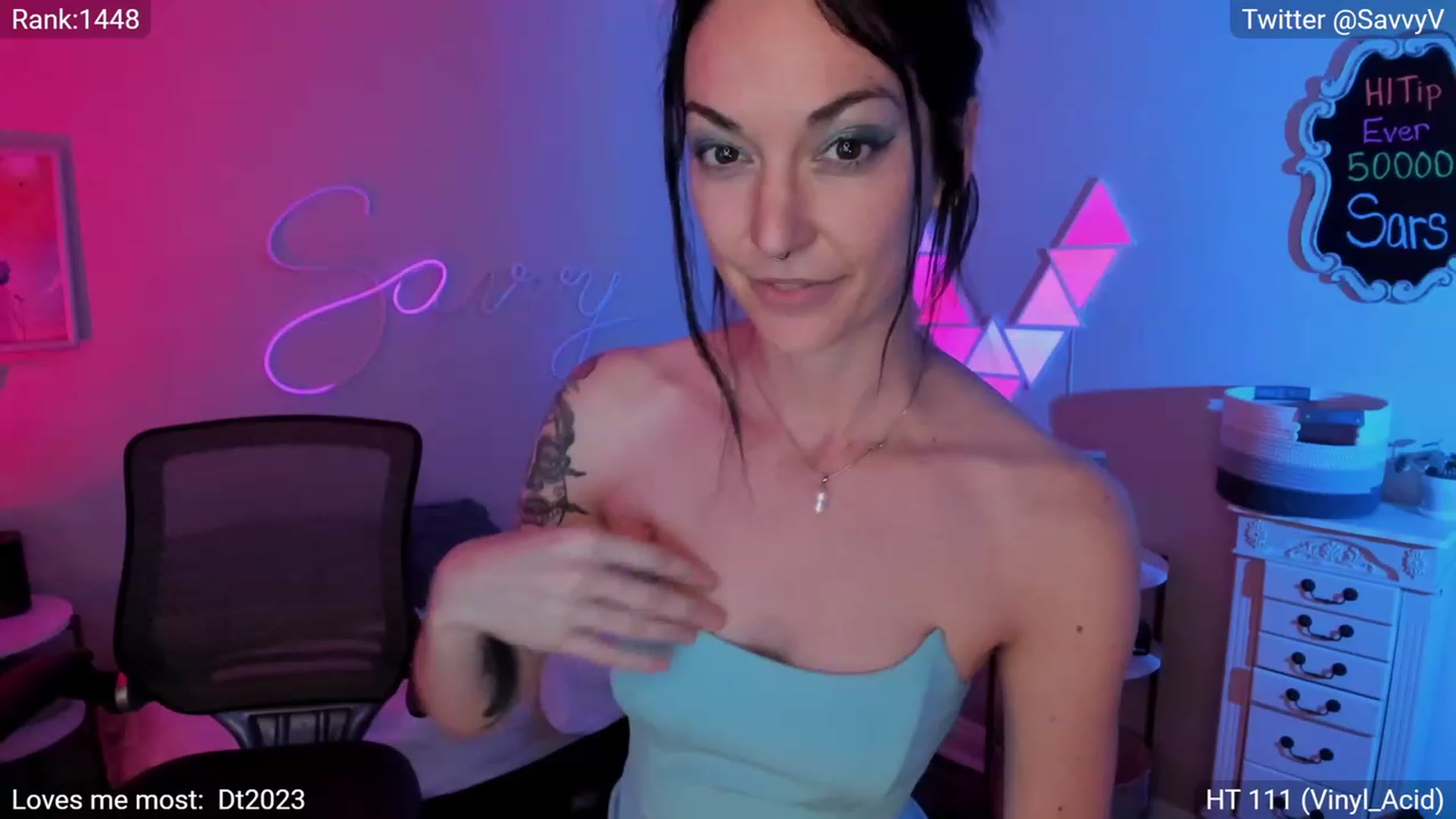 Gallery image thumbnail from savvyv's myfreecams stream on, 06/23/2023, 05:14 image 17 of 20