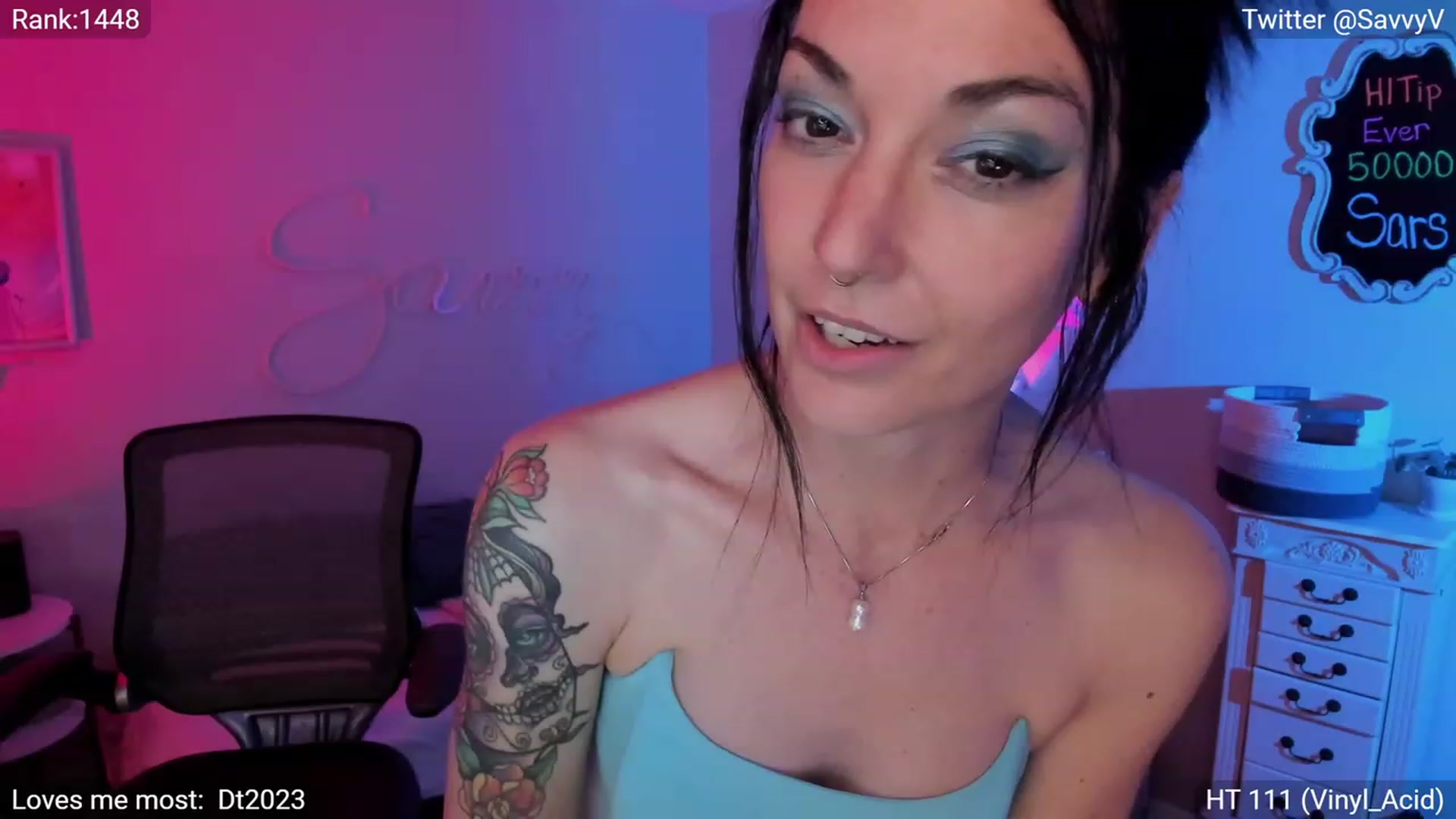 Gallery image thumbnail from savvyv's myfreecams stream on, 06/23/2023, 05:14 image 18 of 20