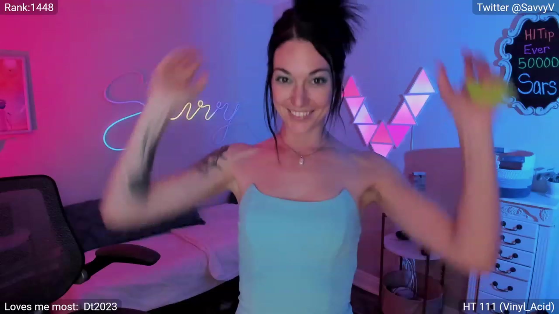 Gallery image thumbnail from savvyv's myfreecams stream on, 06/23/2023, 05:14 image 15 of 20