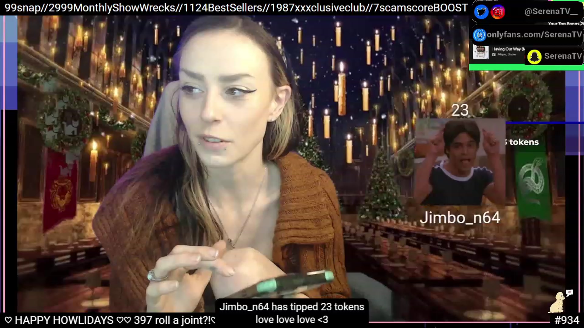 Gallery image thumbnail from serenatv's myfreecams stream on, 12/10/2022, 22:33 image 4 of 20