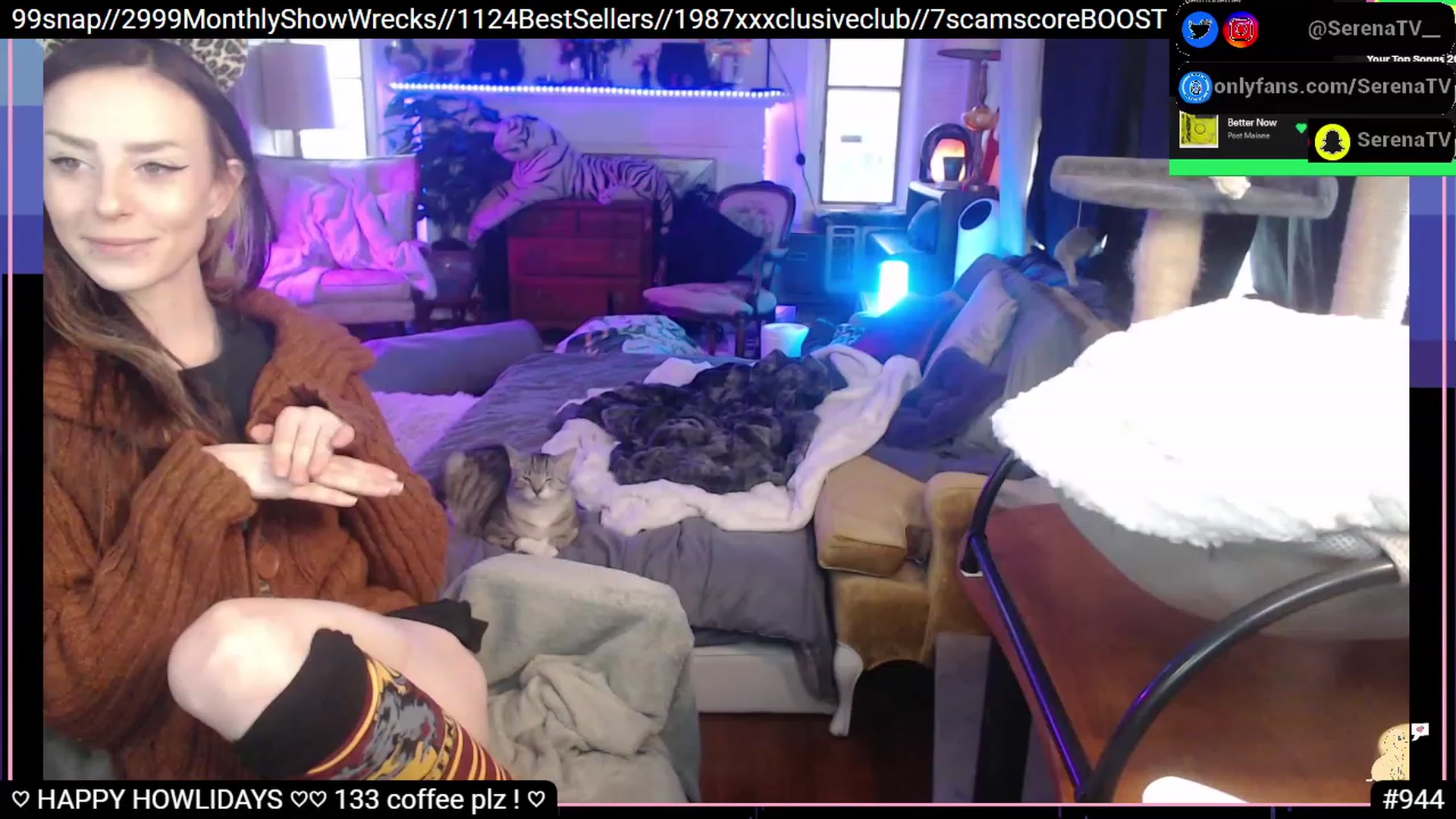 Gallery image thumbnail from serenatv's myfreecams stream on, 12/10/2022, 22:33 image 3 of 20