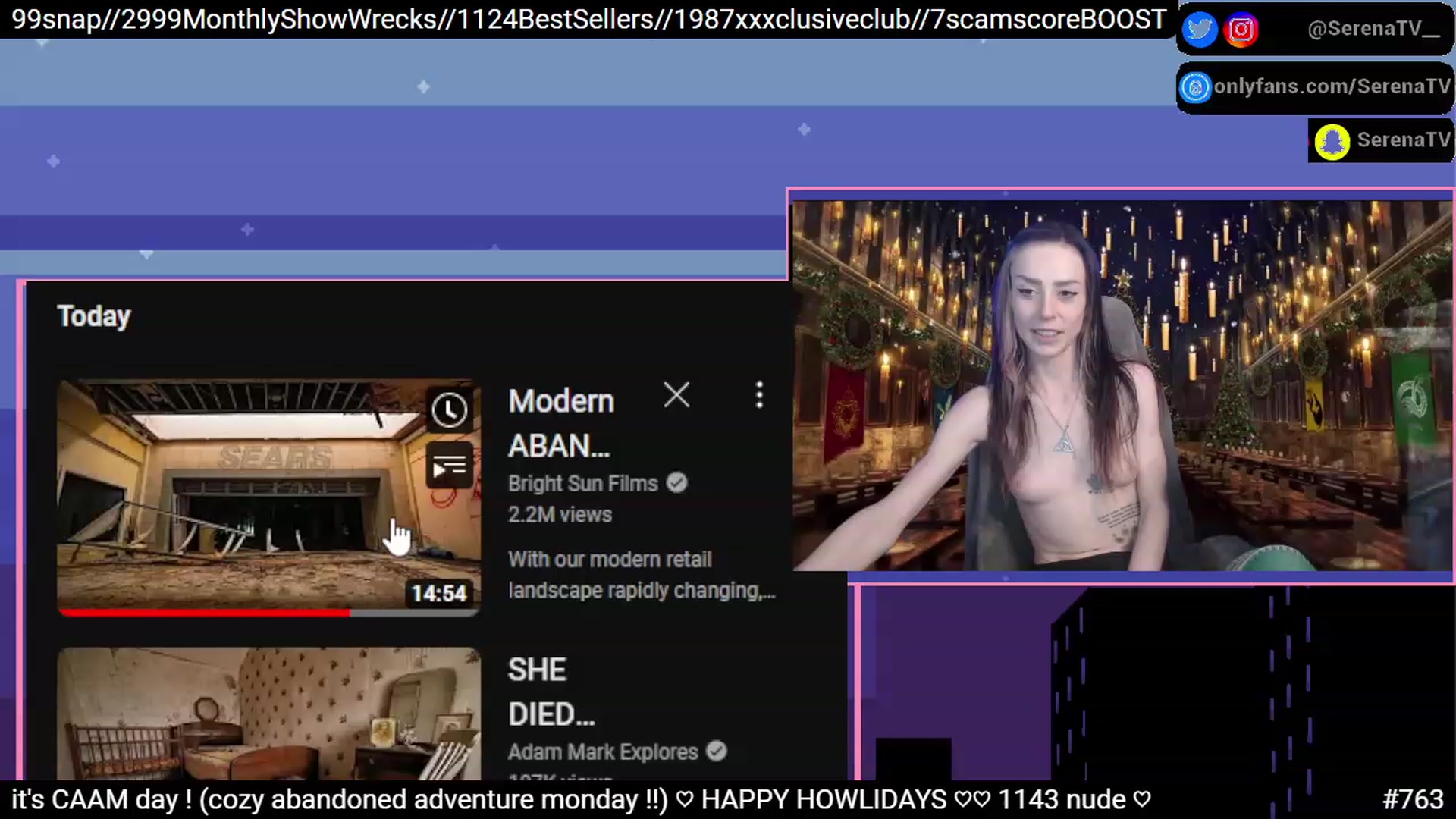 Gallery image thumbnail from serenatv's myfreecams stream on, 12/12/2022, 22:24 image 13 of 20