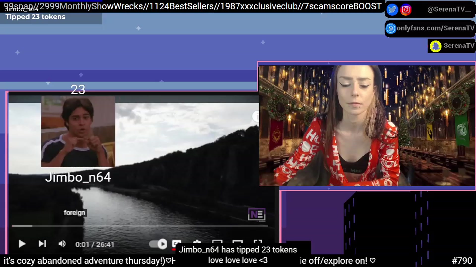Gallery image thumbnail from serenatv's myfreecams stream on, 12/22/2022, 22:07 image 2 of 20