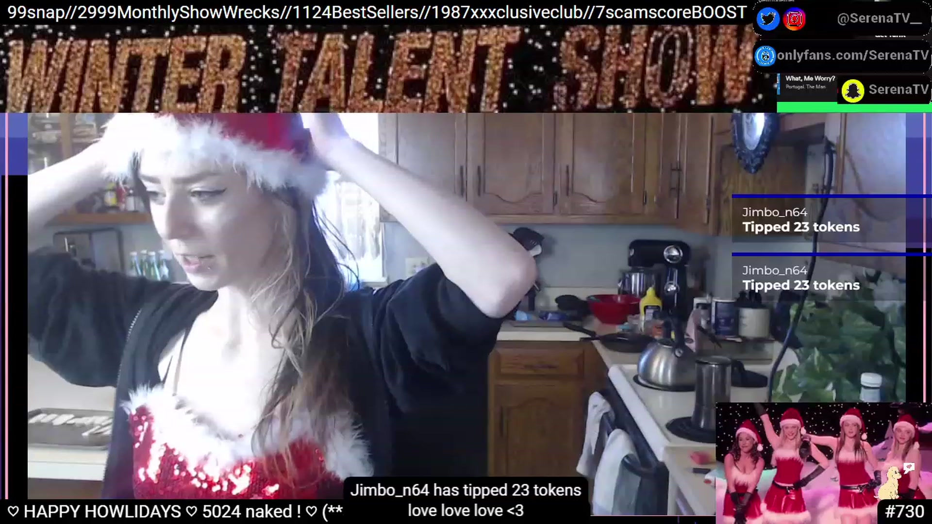 Gallery image thumbnail from serenatv's myfreecams stream on, 12/24/2022, 22:54 image 3 of 20