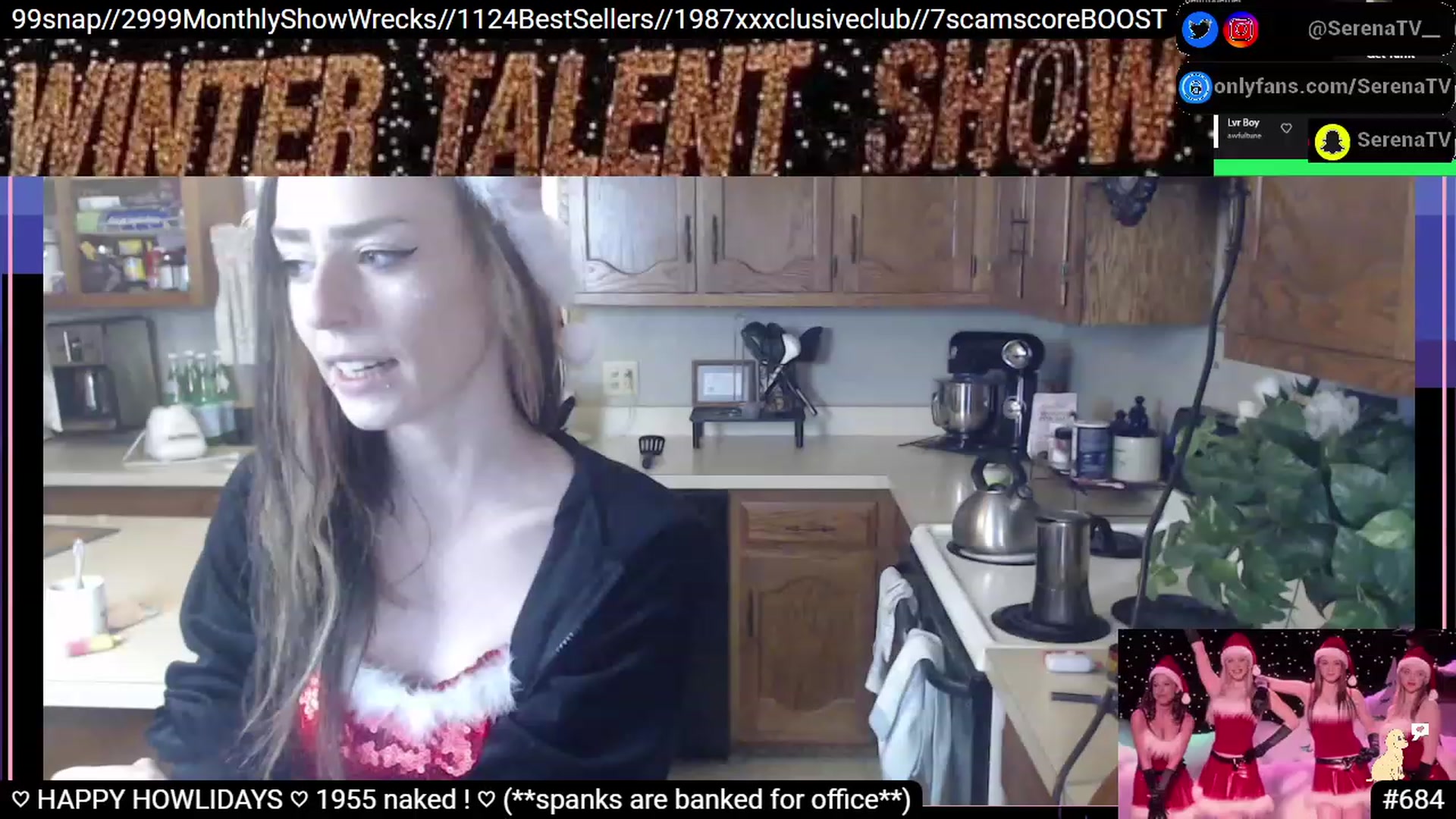 Gallery image thumbnail from serenatv's myfreecams stream on, 12/24/2022, 22:54 image 20 of 20