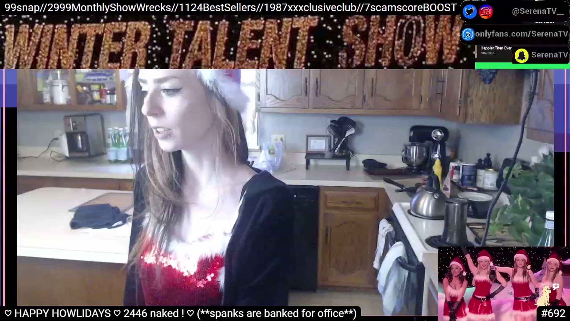 Gallery image thumbnail from serenatv's myfreecams stream on, 12/24/2022, 22:54 image 11 of 20