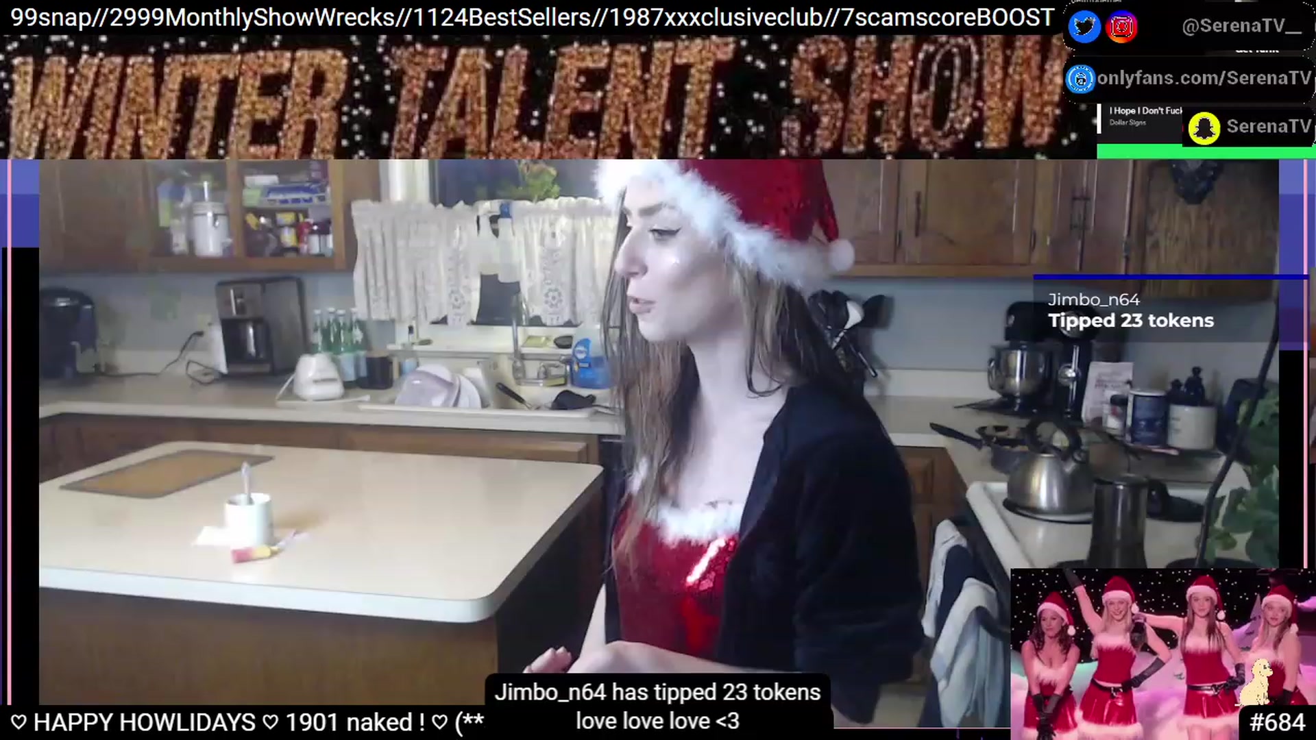 Gallery image thumbnail from serenatv's myfreecams stream on, 12/24/2022, 23:16 image 5 of 20