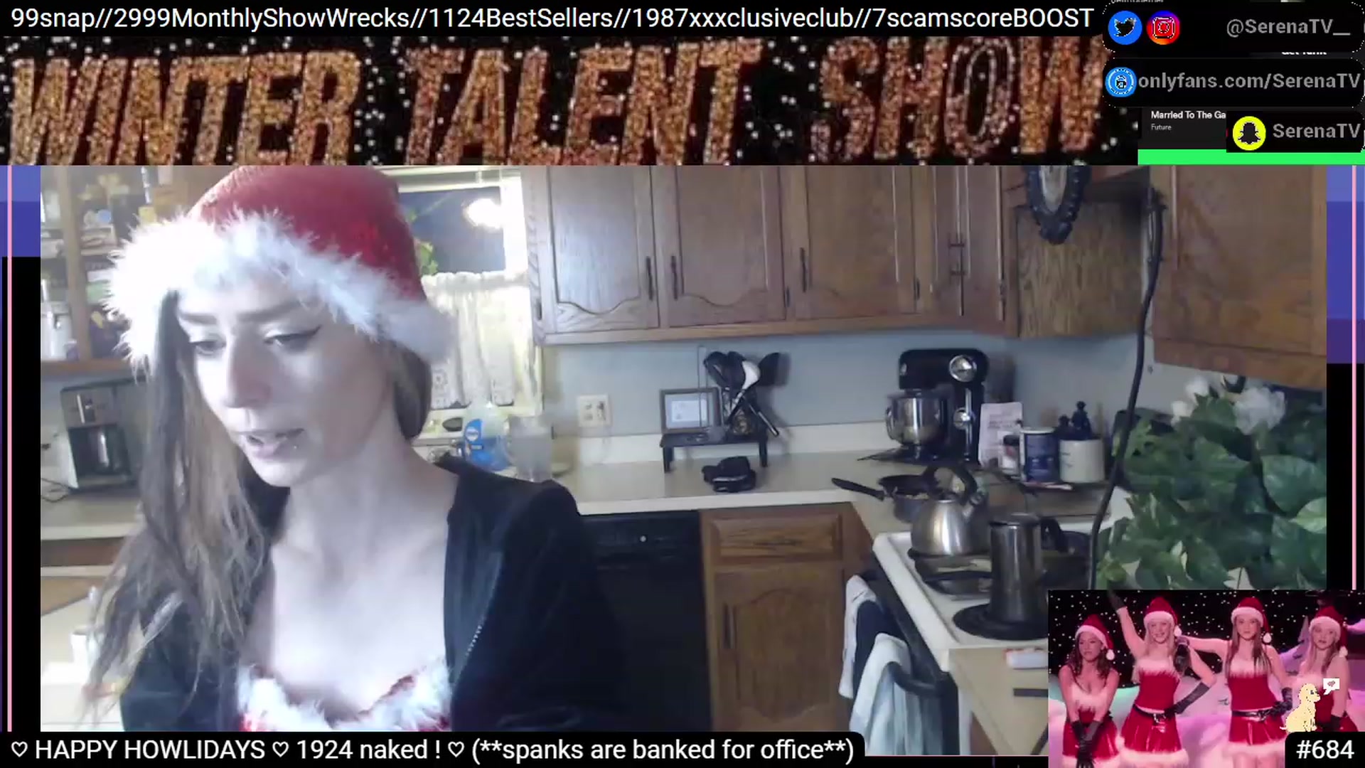 Gallery image thumbnail from serenatv's myfreecams stream on, 12/24/2022, 23:16 image 1 of 20