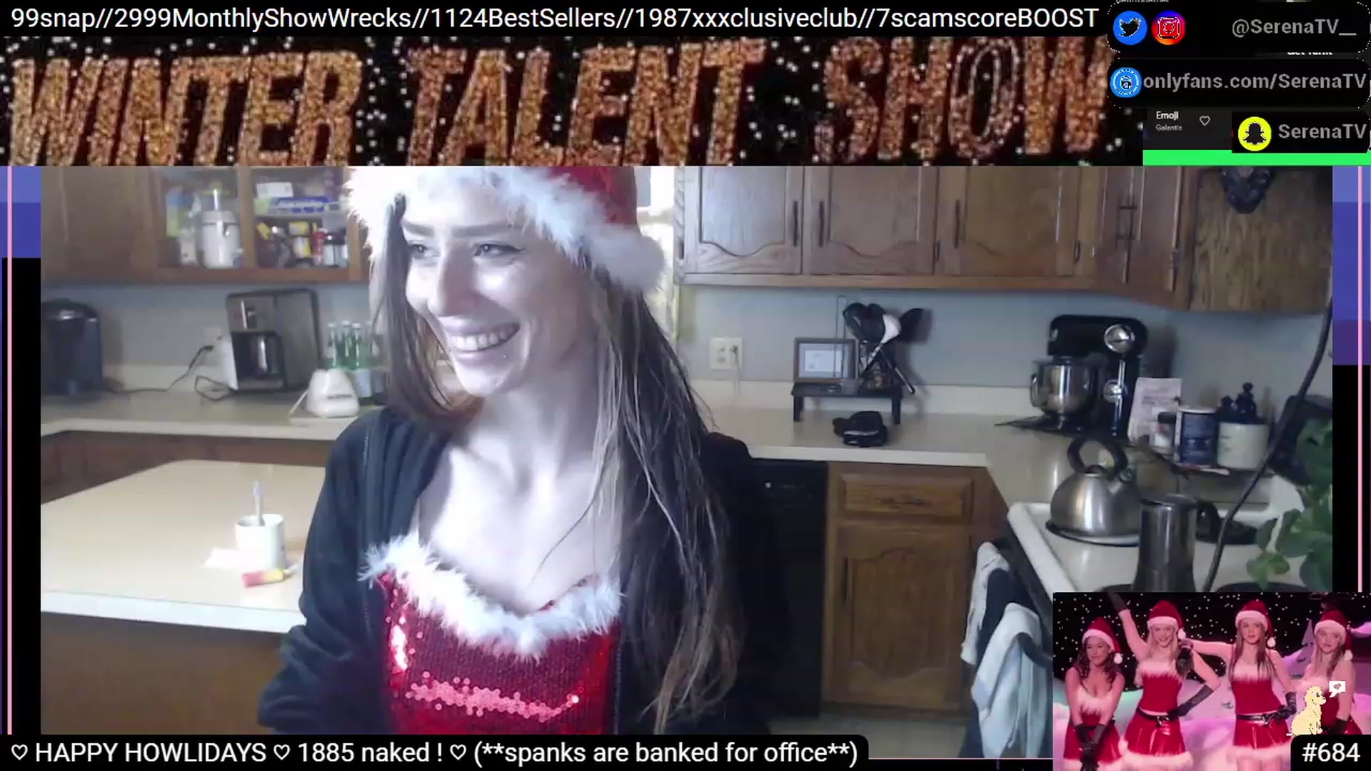 Gallery image thumbnail from serenatv's myfreecams stream on, 12/24/2022, 23:16 image 16 of 20