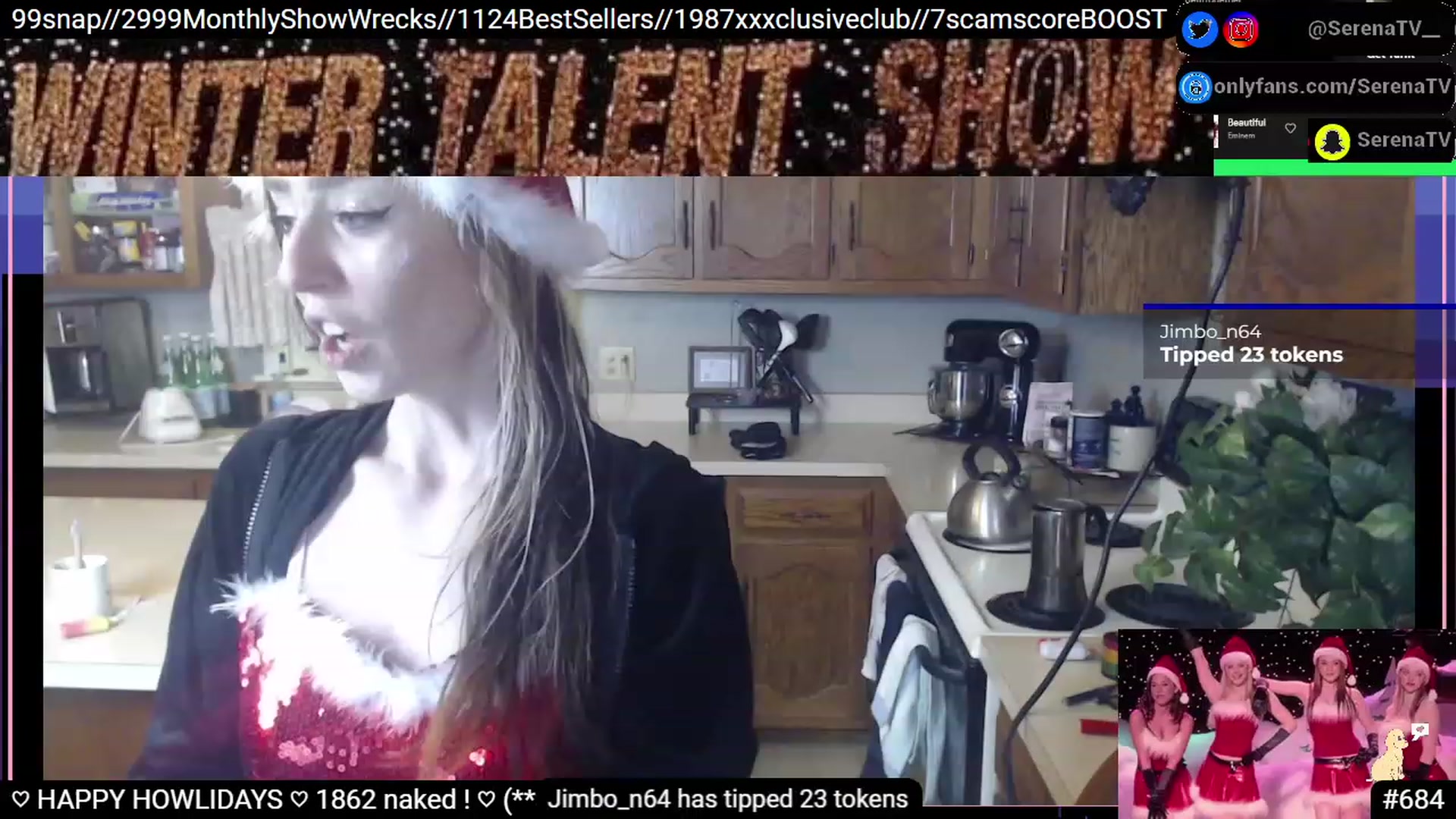 Gallery image thumbnail from serenatv's myfreecams stream on, 12/24/2022, 23:16 image 20 of 20