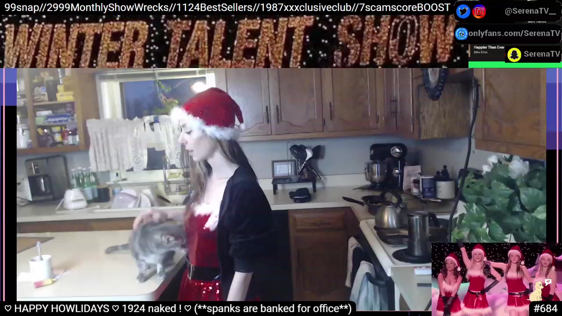 Gallery image thumbnail from serenatv's myfreecams stream on, 12/24/2022, 23:16 image 2 of 20