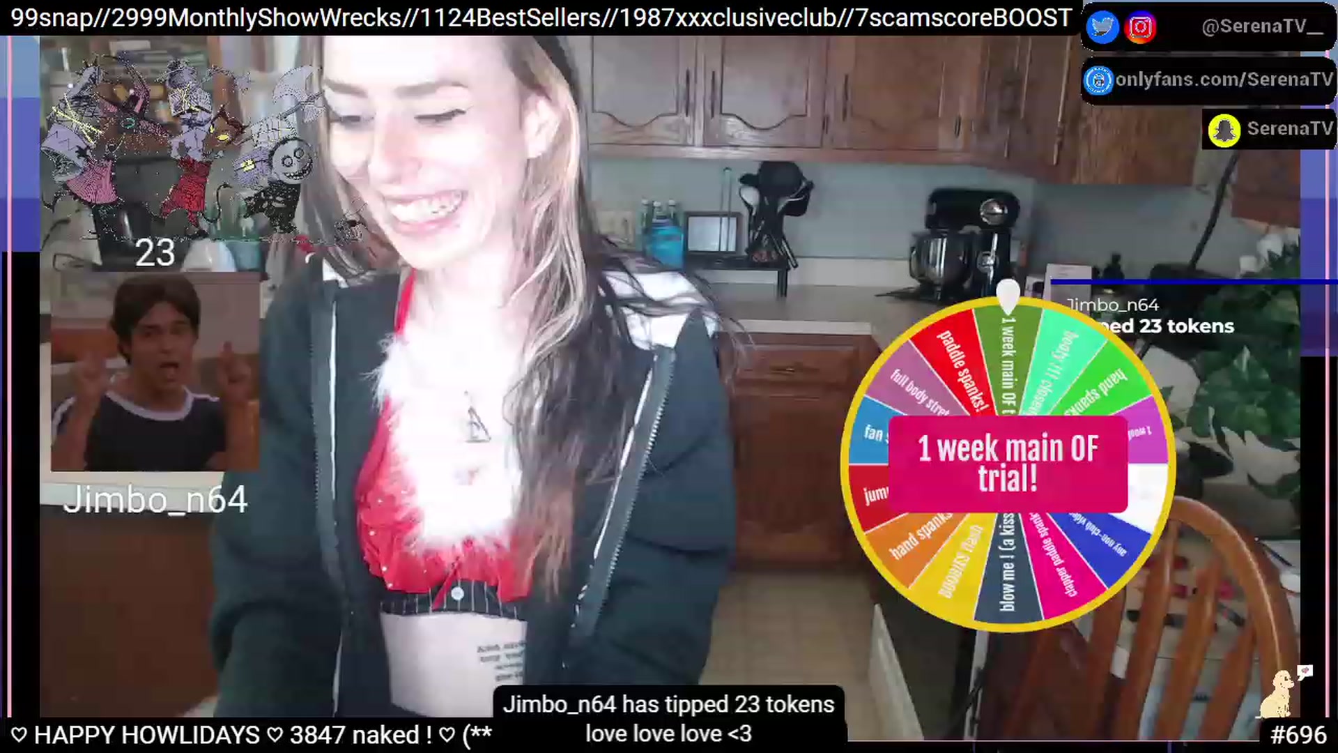 Gallery image thumbnail from serenatv's myfreecams stream on, 12/26/2022, 21:57 image 1 of 20