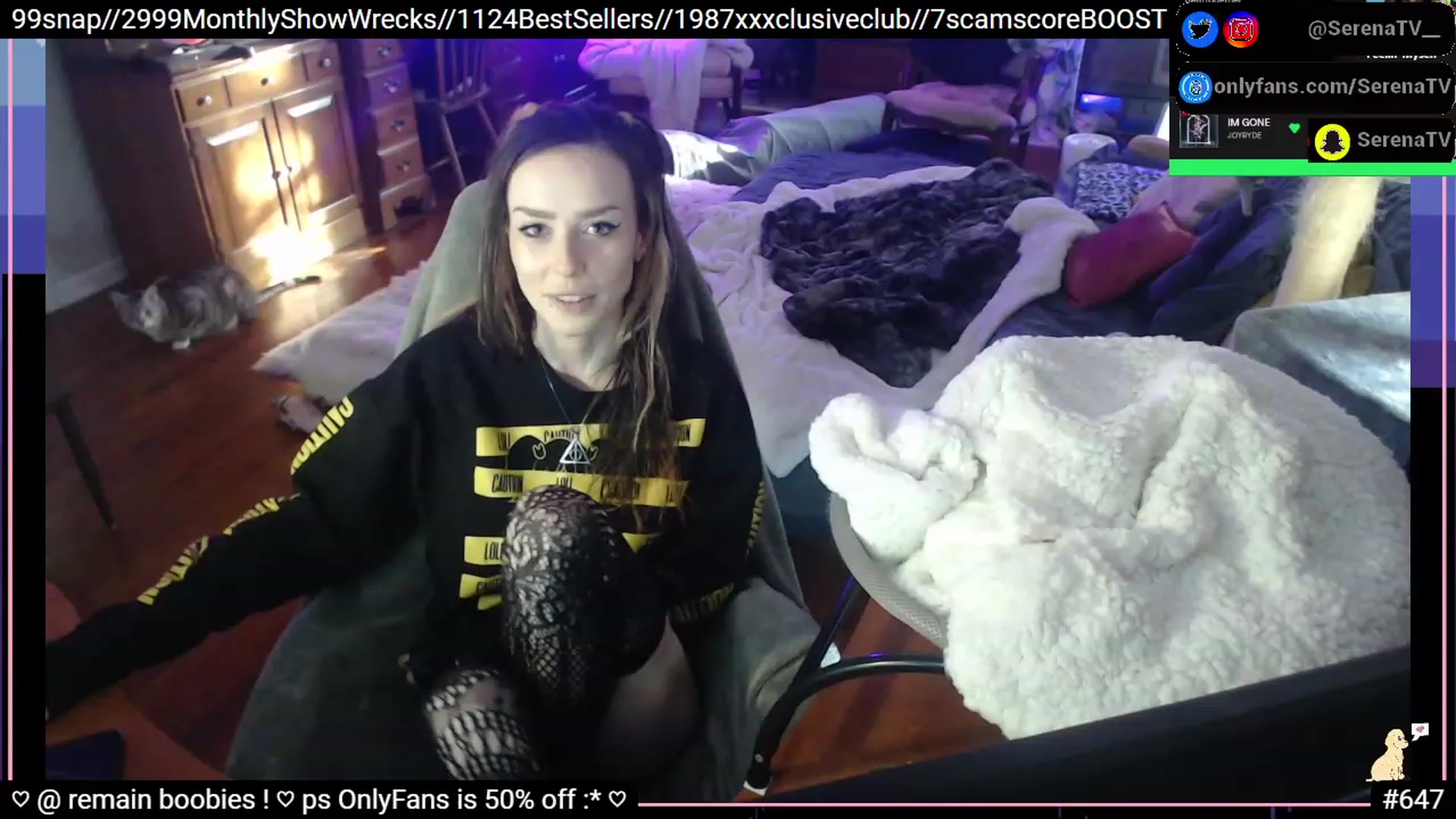 Gallery image thumbnail from serenatv's myfreecams stream on, 12/29/2022, 21:13 image 8 of 20