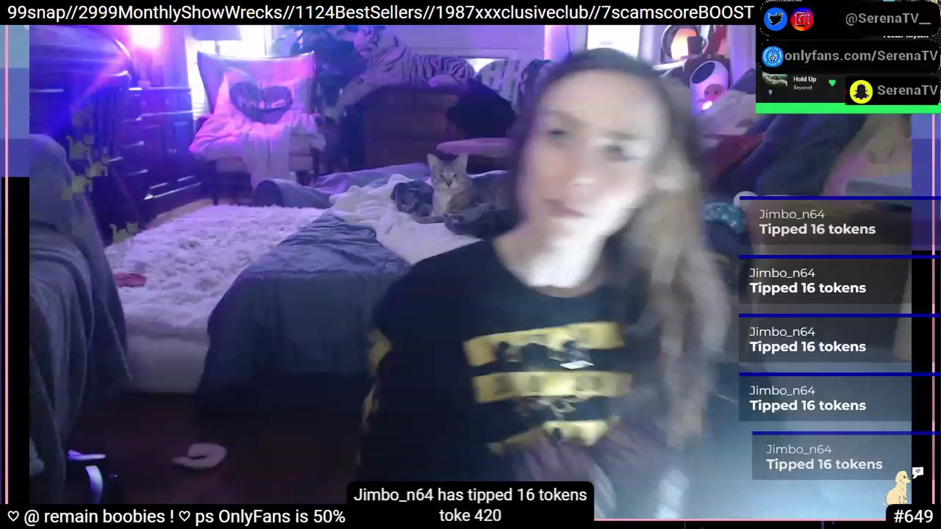 Gallery image thumbnail from serenatv's myfreecams stream on, 12/29/2022, 21:13 image 3 of 20