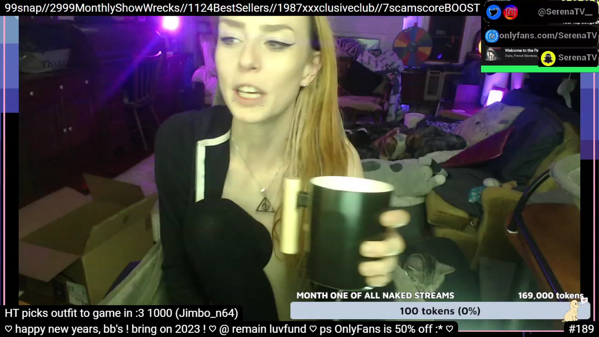 Gallery image thumbnail from serenatv's myfreecams stream on, 01/01/2023, 23:33 image 18 of 20