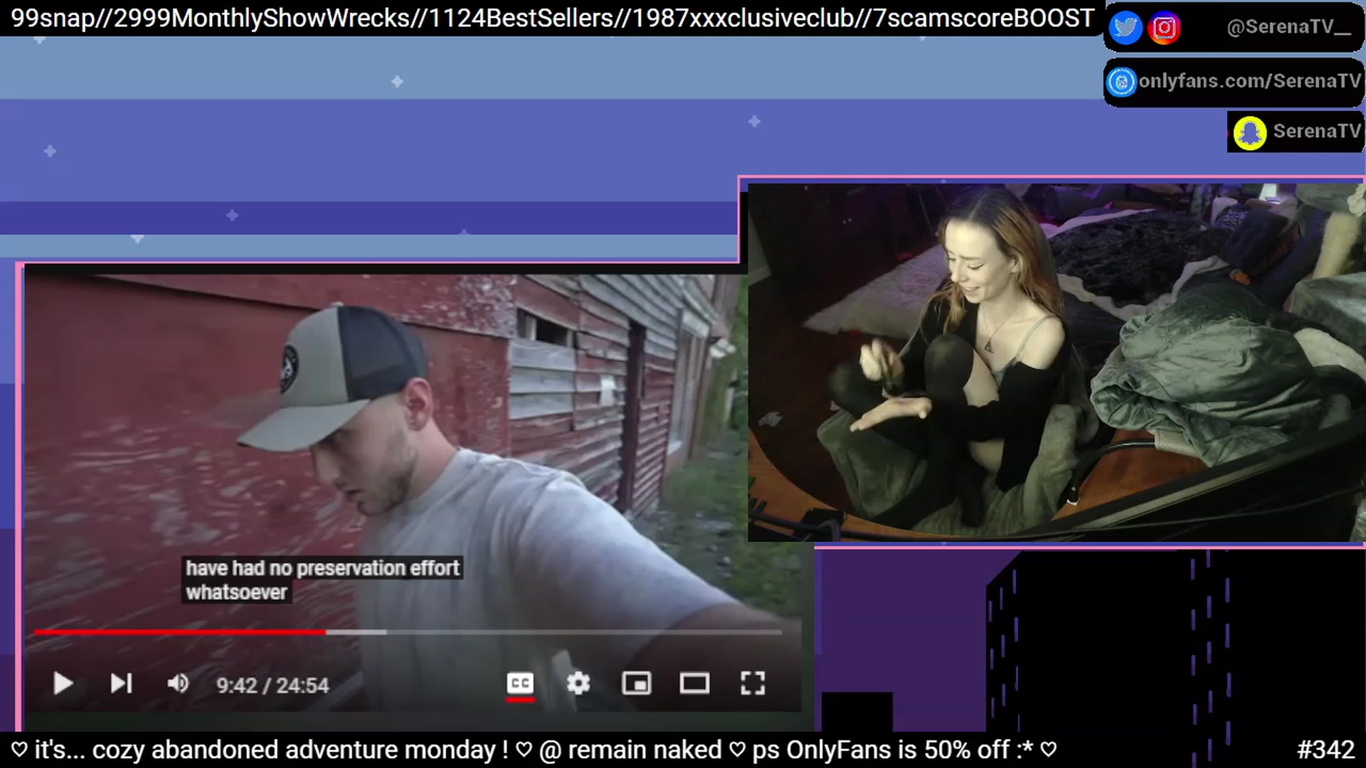 Gallery image thumbnail from serenatv's myfreecams stream on, 01/02/2023, 21:52 image 13 of 20