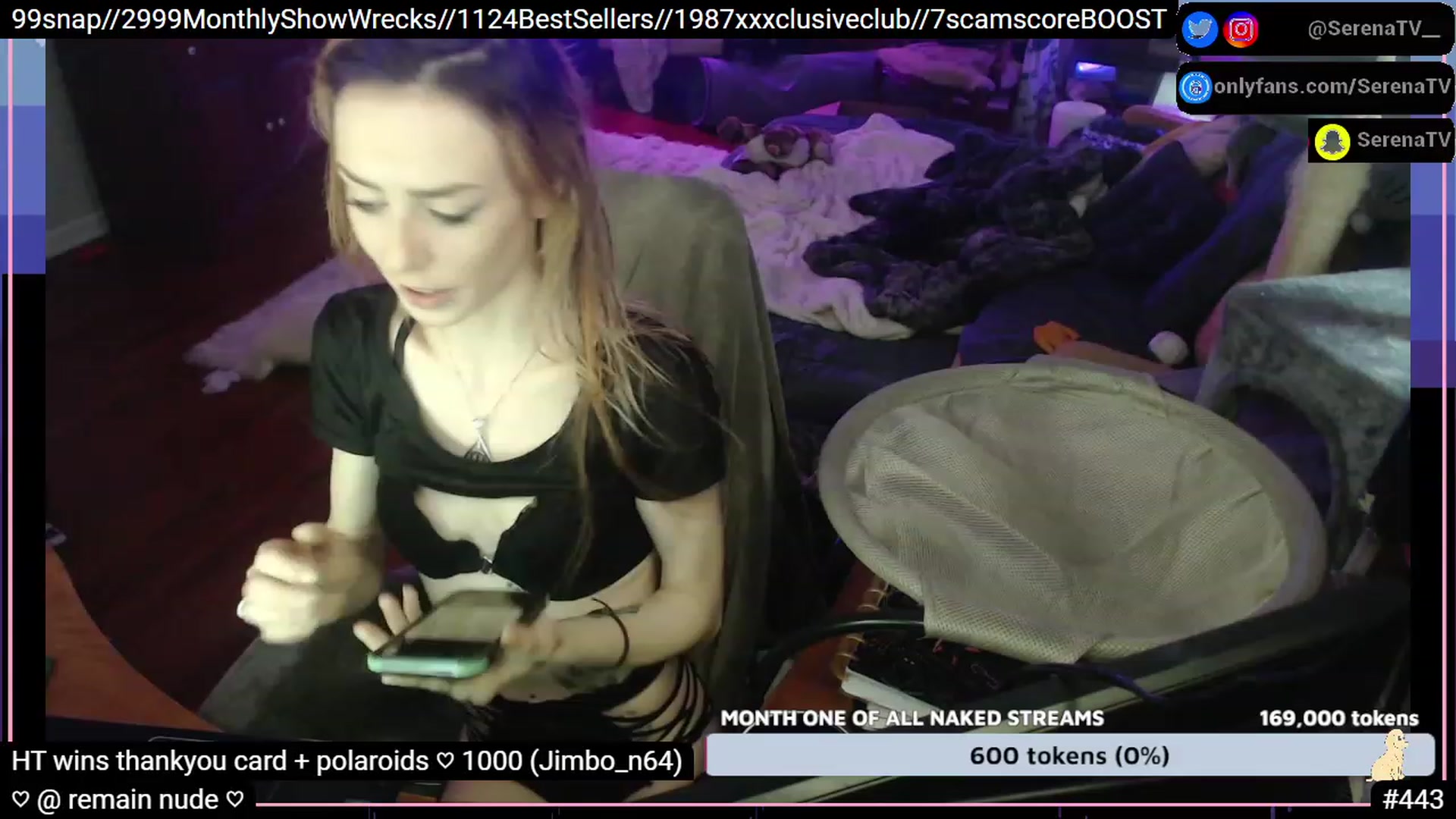 Gallery image thumbnail from serenatv's myfreecams stream on, 01/05/2023, 21:35 image 7 of 20