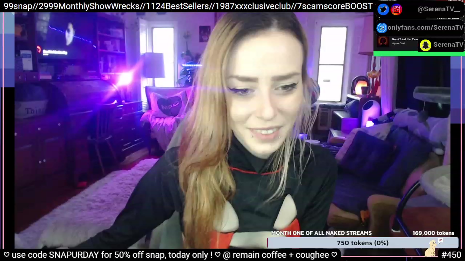 Gallery image thumbnail from serenatv's myfreecams stream on, 01/07/2023, 21:15 image 2 of 20
