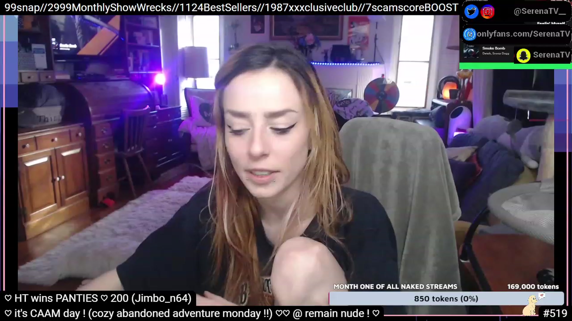 Gallery image thumbnail from serenatv's myfreecams stream on, 01/09/2023, 22:18 image 6 of 20