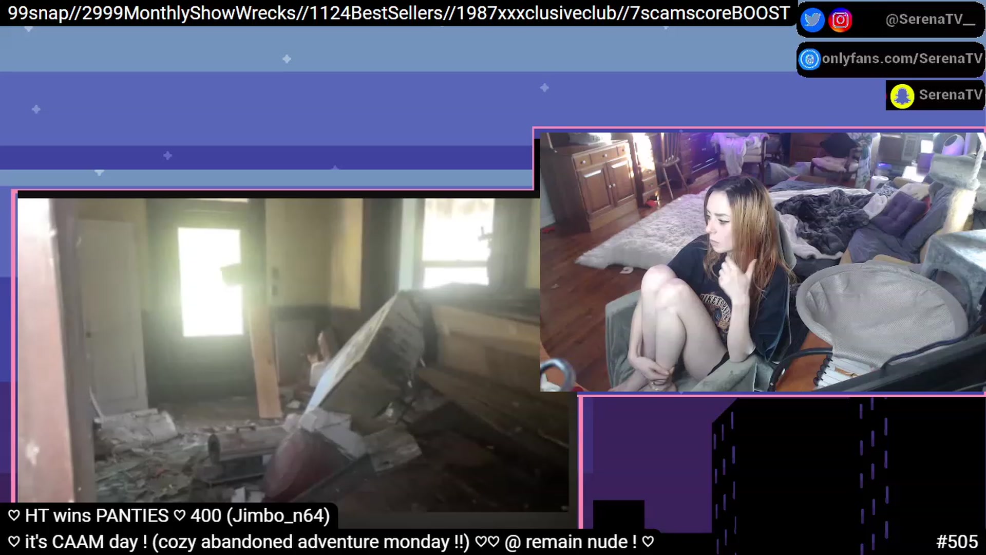 Gallery image thumbnail from serenatv's myfreecams stream on, 01/09/2023, 22:18 image 11 of 20