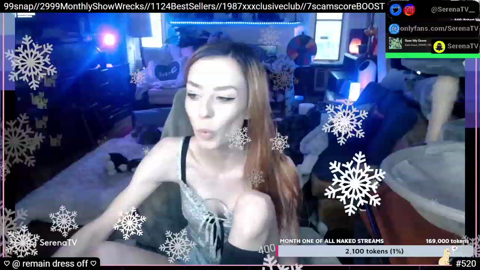 Gallery image thumbnail from serenatv's myfreecams stream on, 01/13/2023, 21:14 image 1 of 20