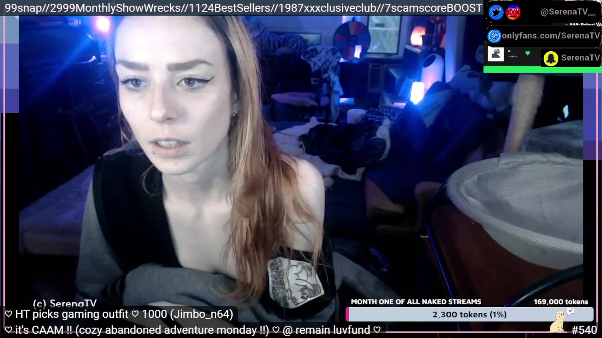 Gallery image thumbnail from serenatv's myfreecams stream on, 01/16/2023, 21:54 image 19 of 20