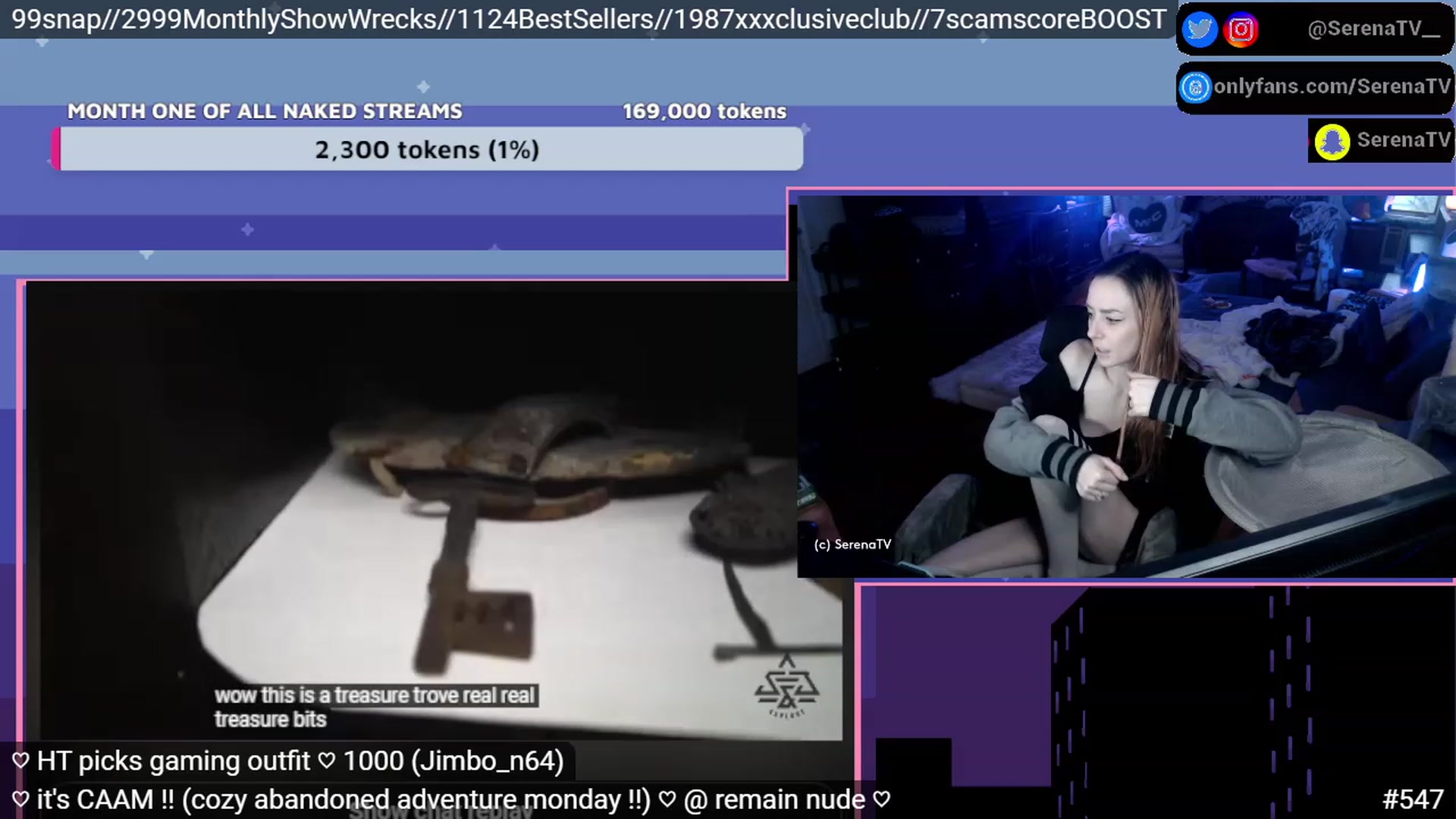 Gallery image thumbnail from serenatv's myfreecams stream on, 01/16/2023, 21:54 image 11 of 20