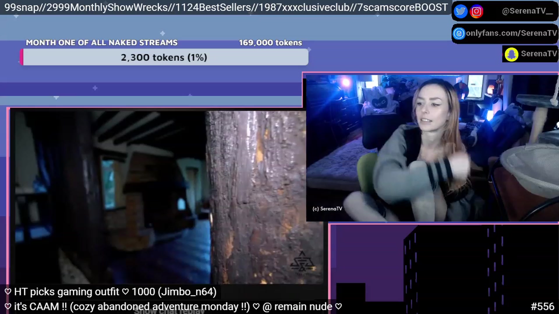 Gallery image thumbnail from serenatv's myfreecams stream on, 01/16/2023, 21:54 image 6 of 20