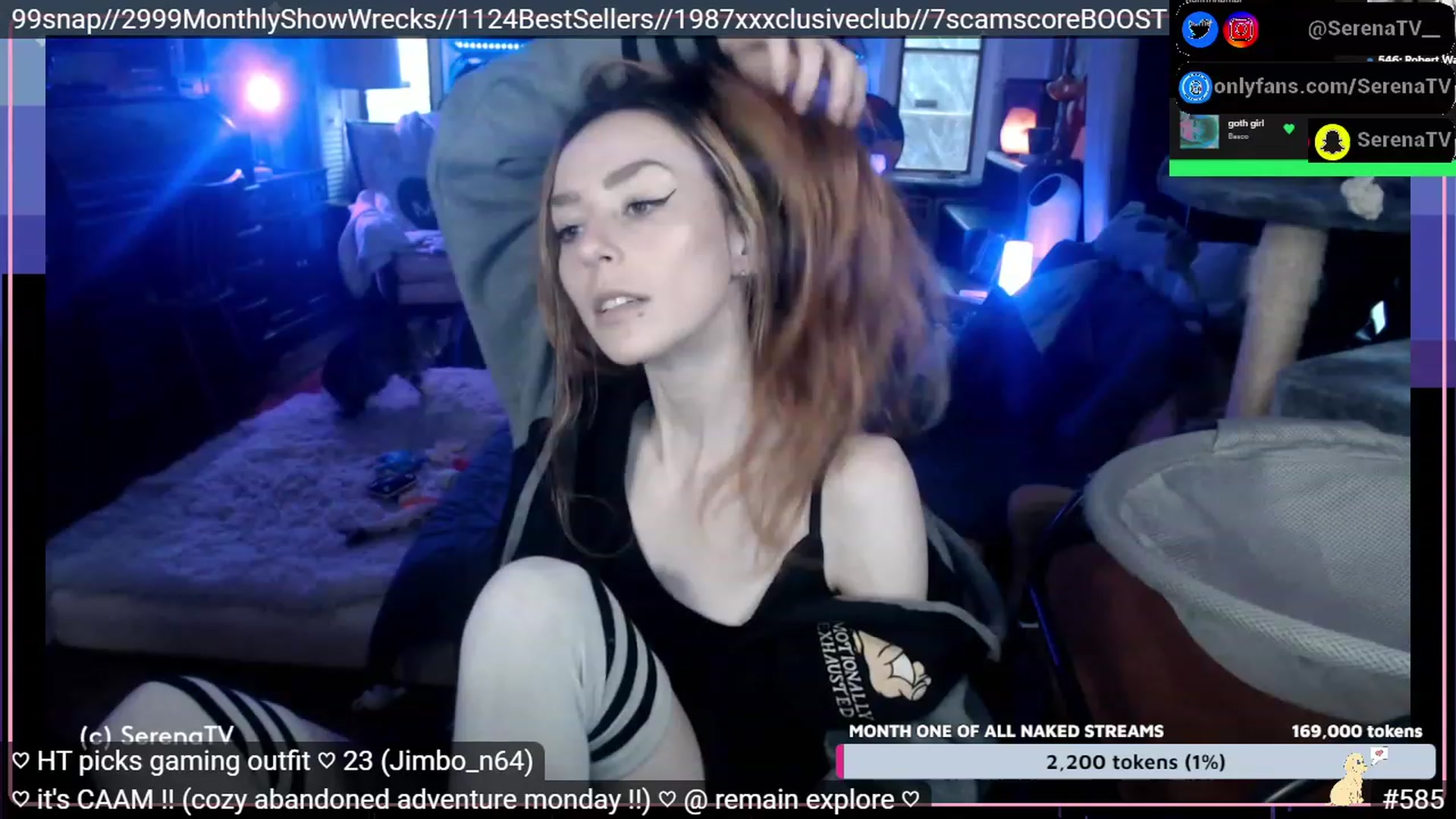 Gallery image thumbnail from serenatv's myfreecams stream on, 01/16/2023, 21:54 image 1 of 20