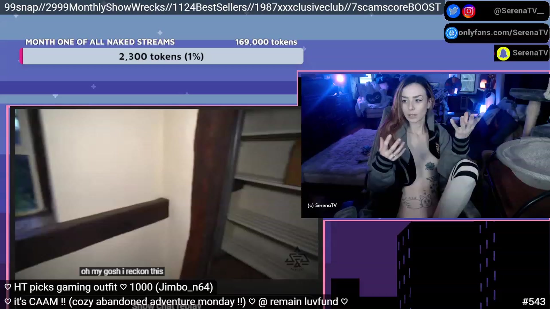 Gallery image thumbnail from serenatv's myfreecams stream on, 01/16/2023, 21:54 image 14 of 20