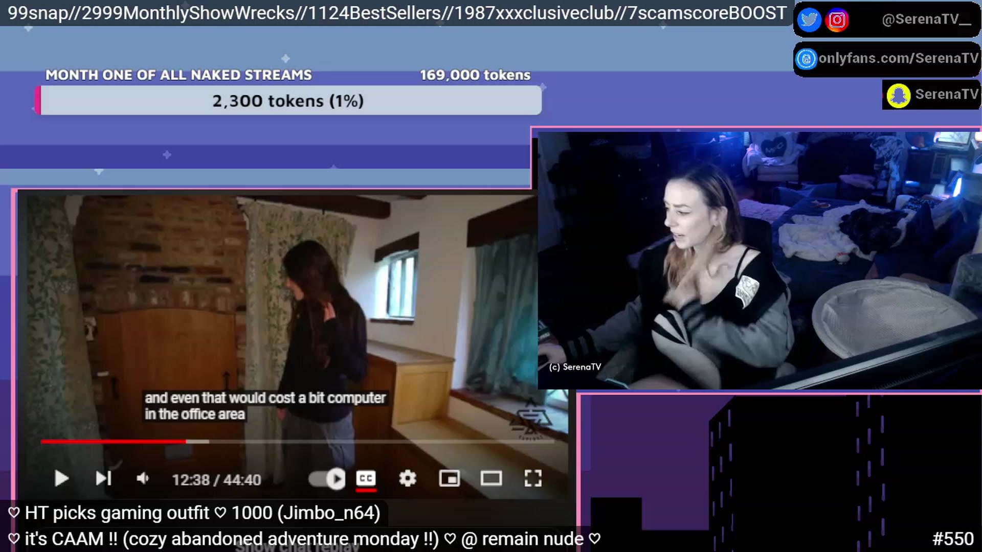 Gallery image thumbnail from serenatv's myfreecams stream on, 01/16/2023, 21:54 image 9 of 20